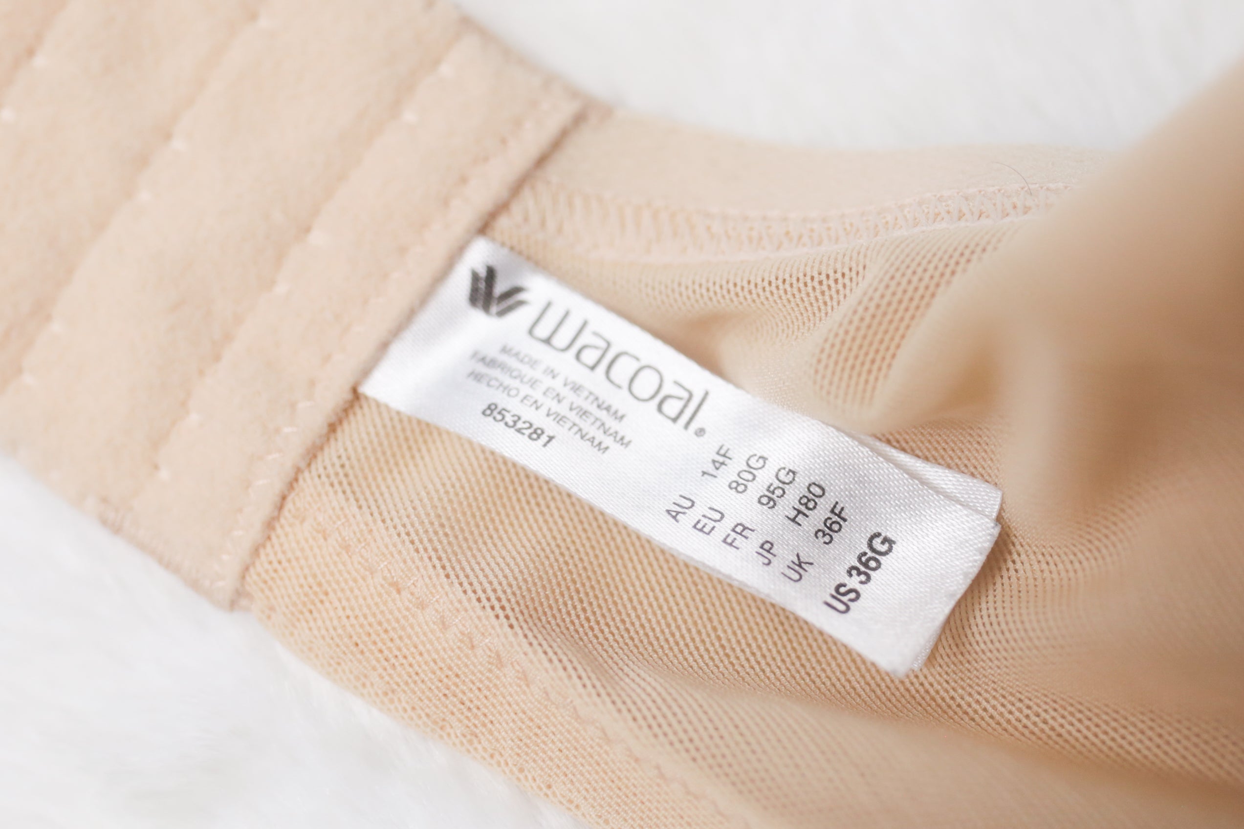 Wacoal 36G 853281 Ultimate Side-smoother T-shirt Bra Beige Nude