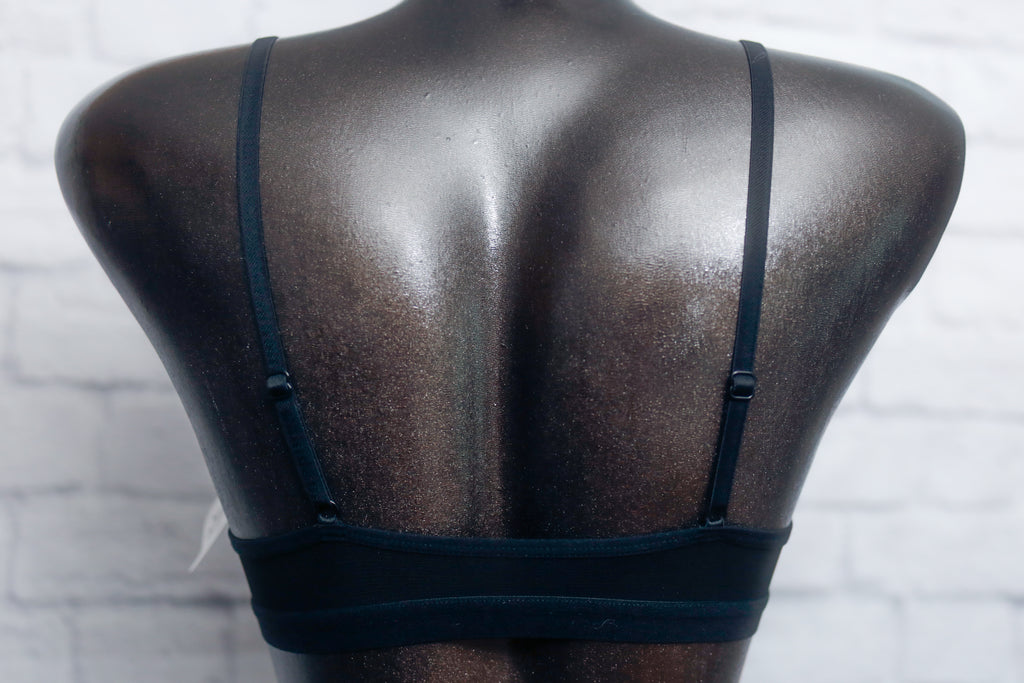 Cheeky Bird Unlined Embroidered Sheer Wireless Bralette Large 34-36 A-D Cup NEW