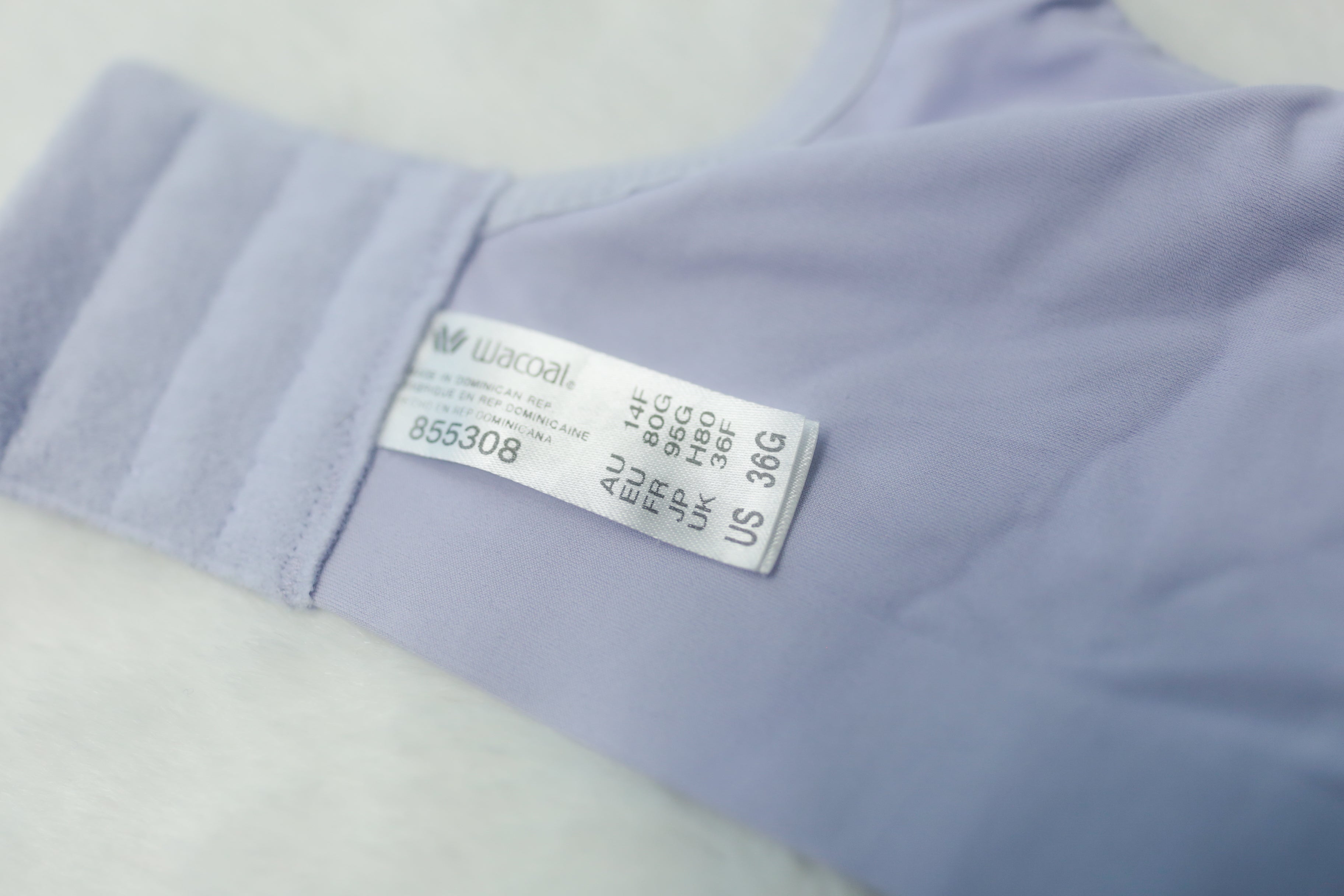 Wacoal 36G 855308 At Ease Full Figure Unpadded Bra Lavender