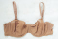 CUUP 38B The Balconette Unlined Mesh Semi Sheer Bra Brown