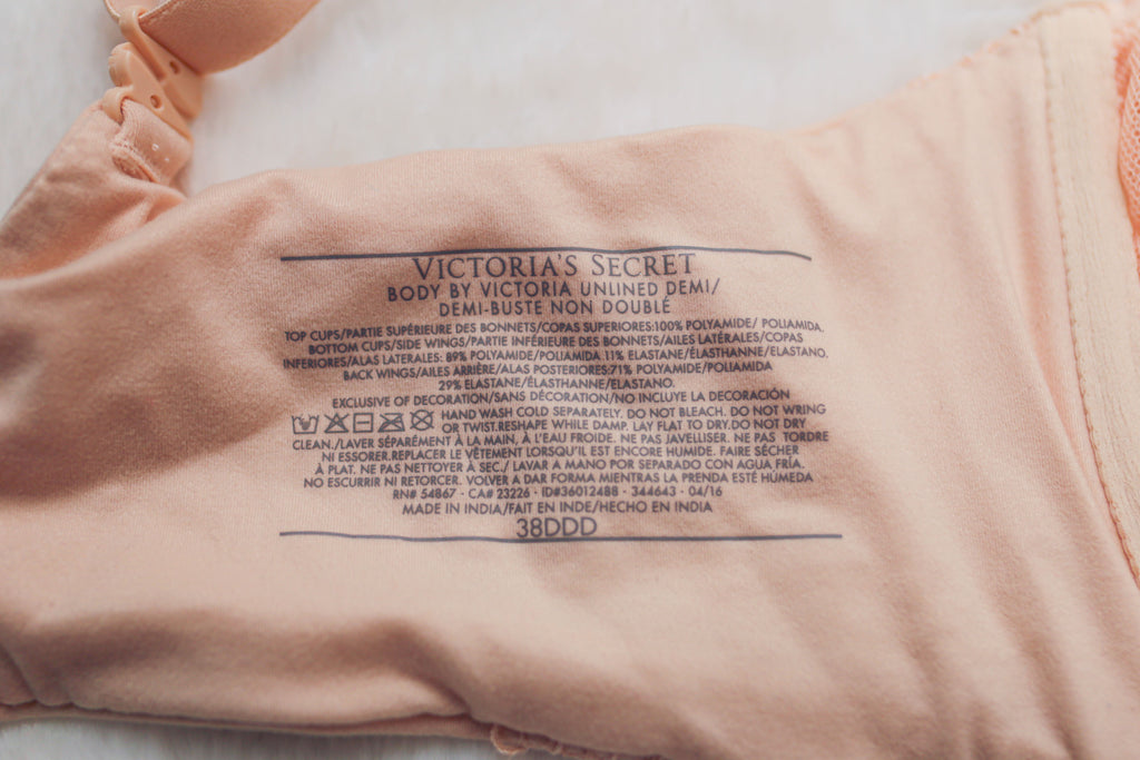 Victoria's Secret 38DDD Body by Victoria Unlined Demi Lace Bra Beige NEW