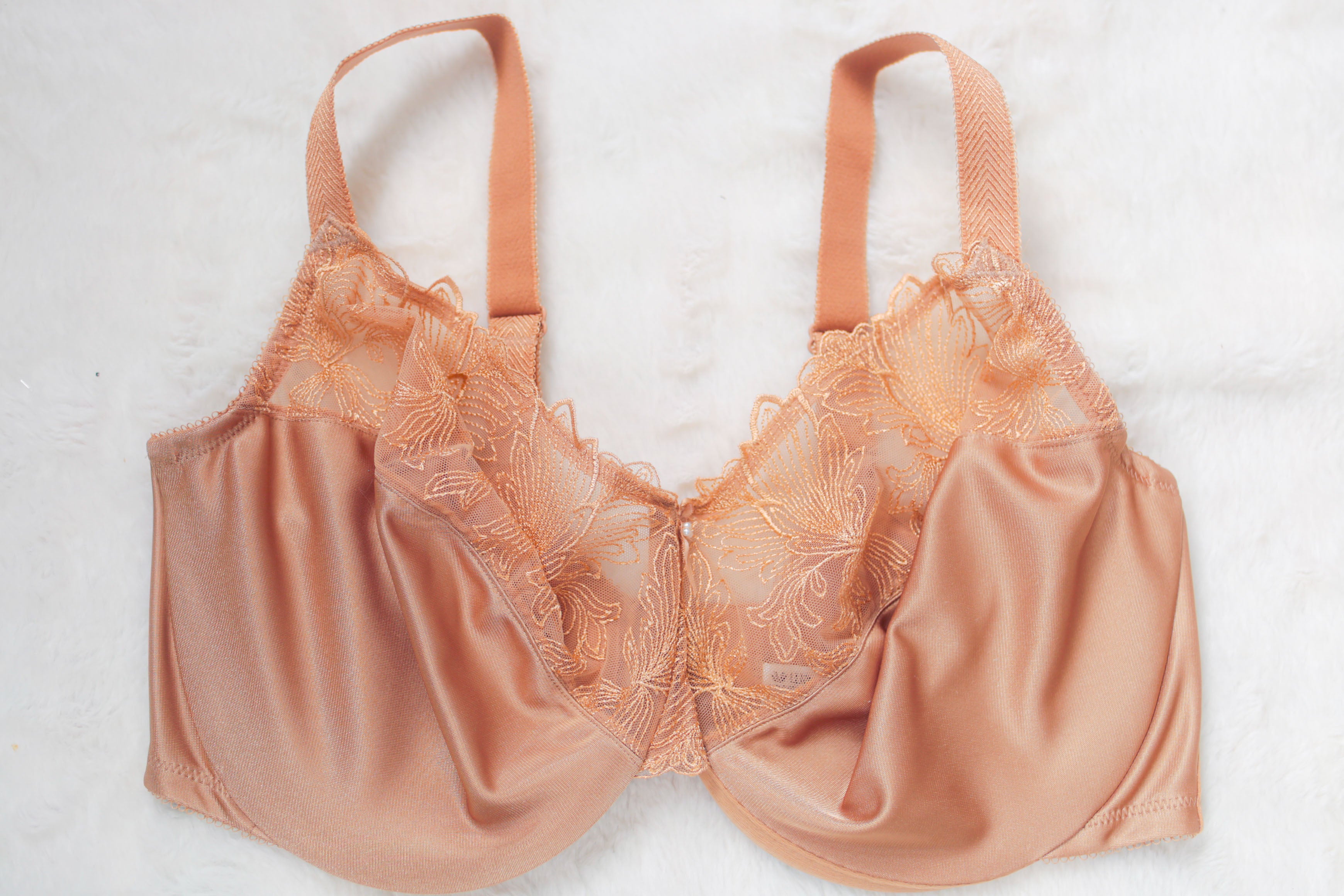 Wacoal US 42G UK 42F Slim Silhouette Minimizer 857361 Full-coverage Bra Beige