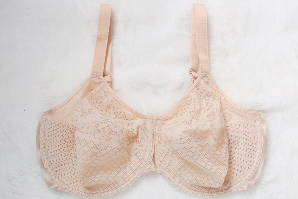 Wacoal US 38G UK 38F Visual Effects Minimizer 857210 Full-coverage Bra Beige