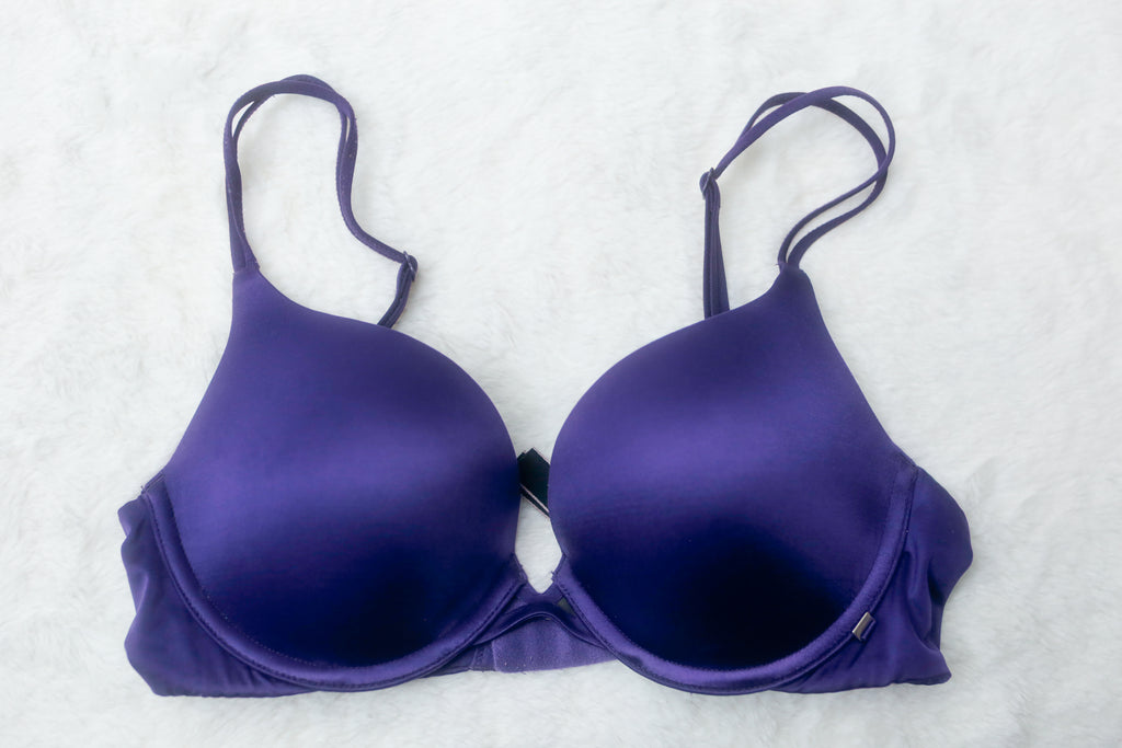 Victoria's Secret 32C Very Sexy Push-up Bra Purple Satin