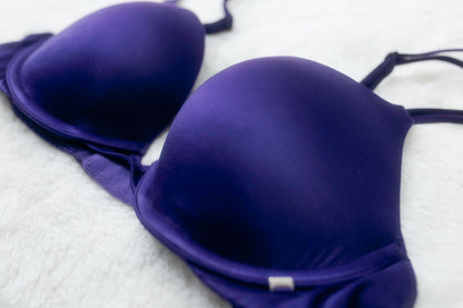 Victoria's Secret 32C Very Sexy Push-up Bra Purple Satin