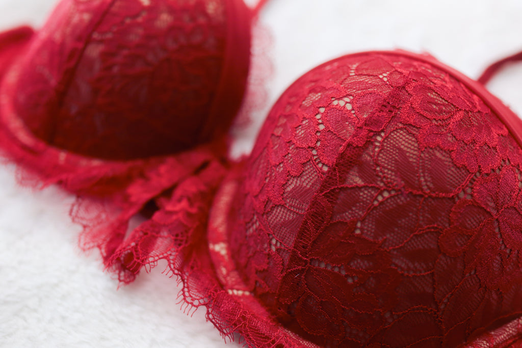 Soma 36B Breathtaking Push-up Allover Lace Underwire Bra Red