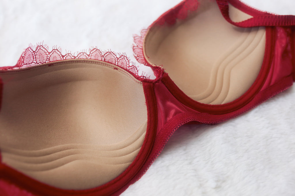 Soma 36B Breathtaking Push-up Allover Lace Underwire Bra Red