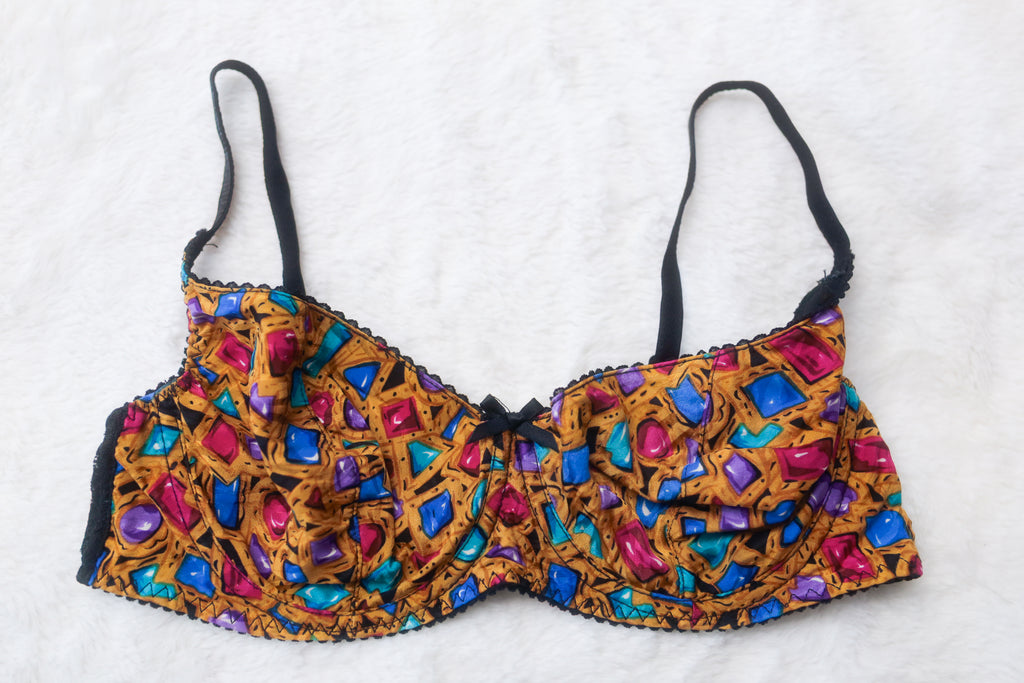 Adrianna Papell 36C Vintage Silk Balconette Unpadded Bra