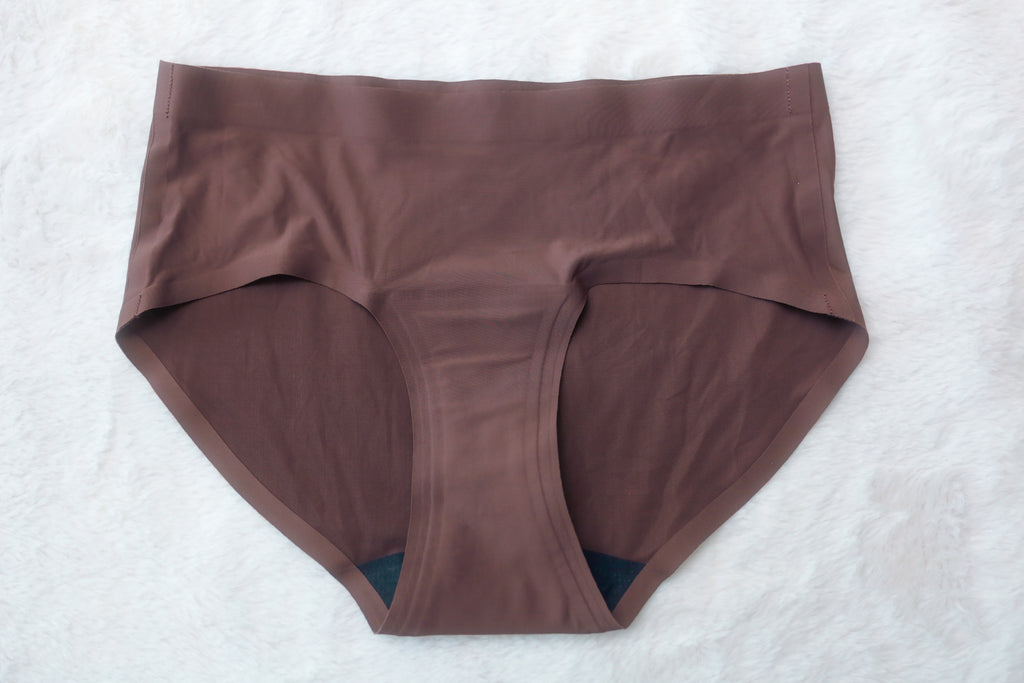 Knix Super Leakproof® No-Show French Cut Period Panties XS Brown NWOT