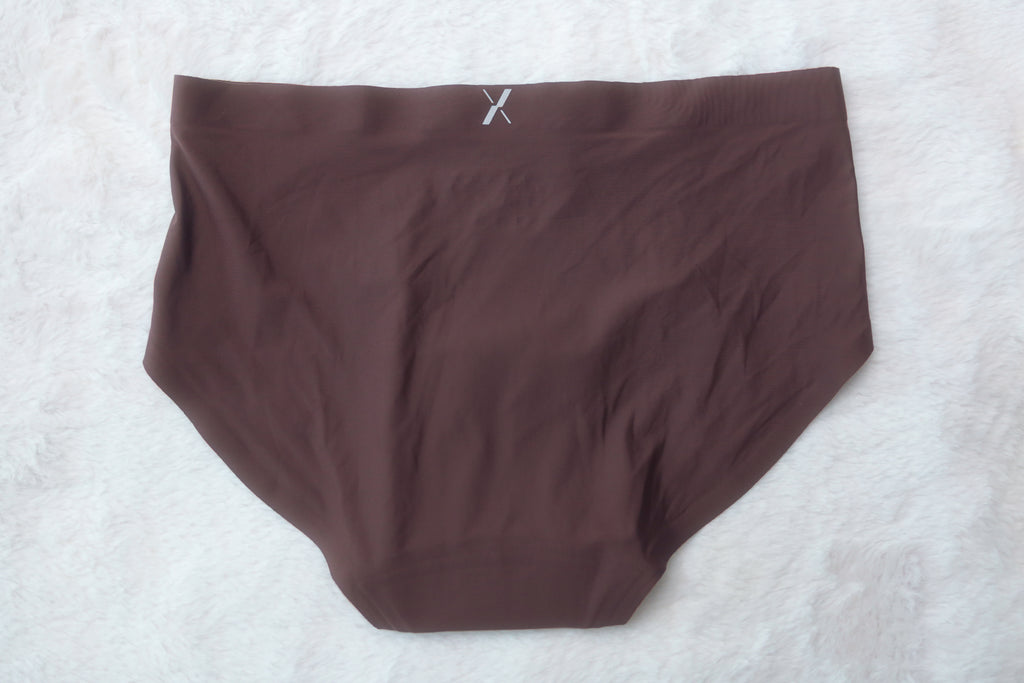 Knix Super Leakproof® No-Show French Cut Period Panties XS Brown NWOT