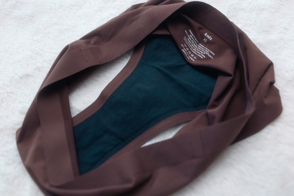 Knix Super Leakproof® No-Show French Cut Period Panties XS Brown NWOT