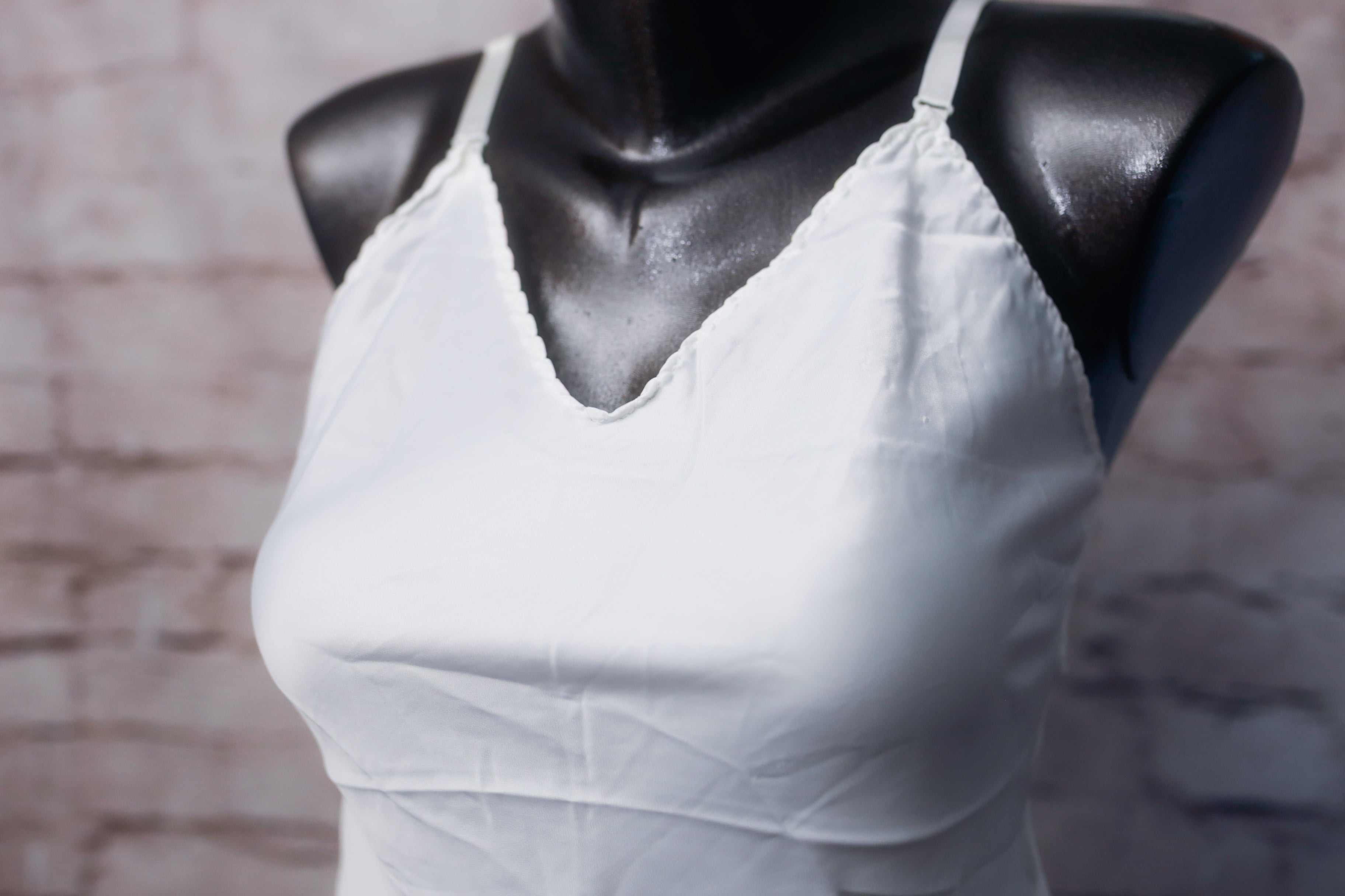 Wonder Maid Non-cling Vintage Camisole Lingerie Size 32 White