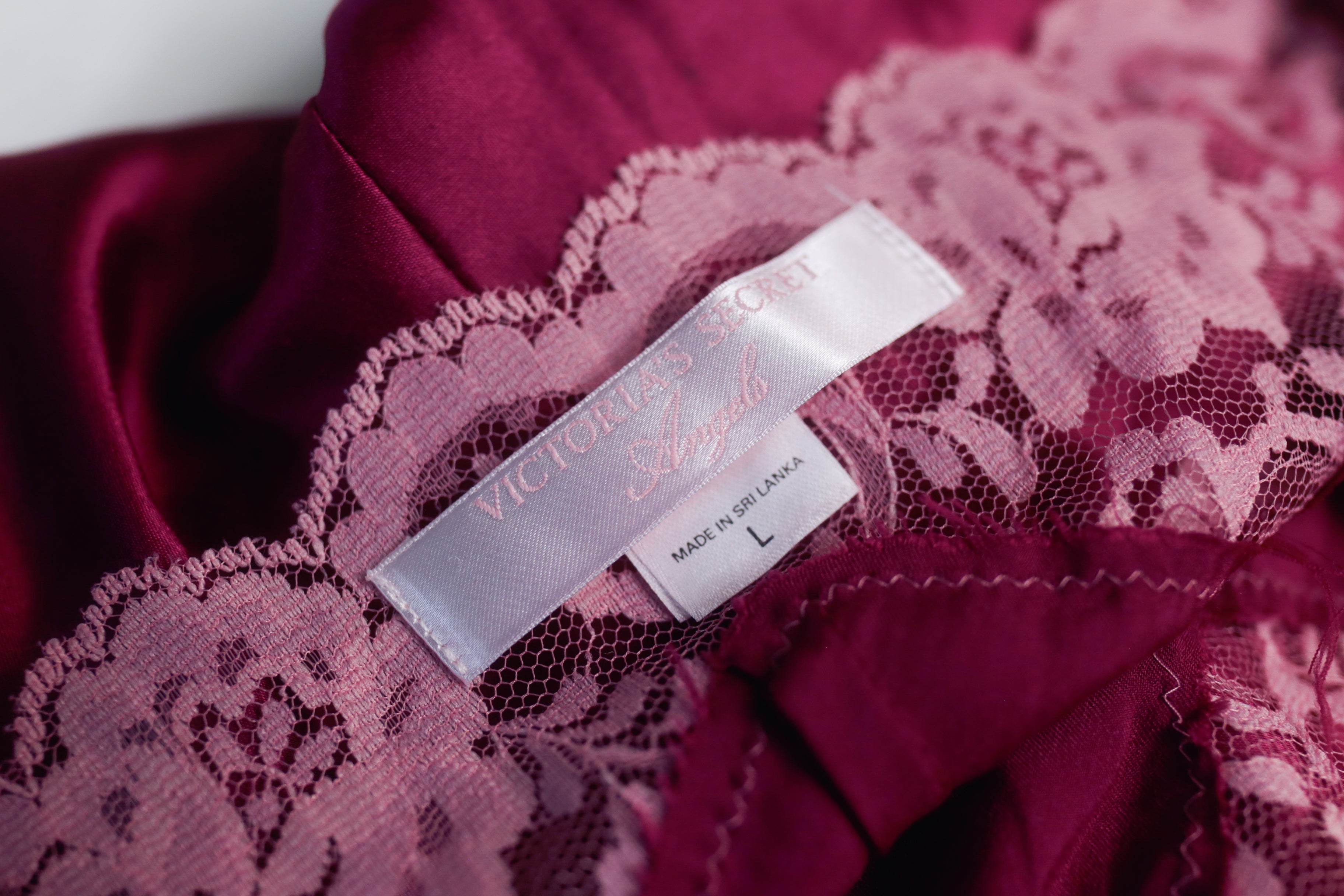 Victoria's Secret Angels Vintage Y2K Satin Chemise Lingerie Large Pink