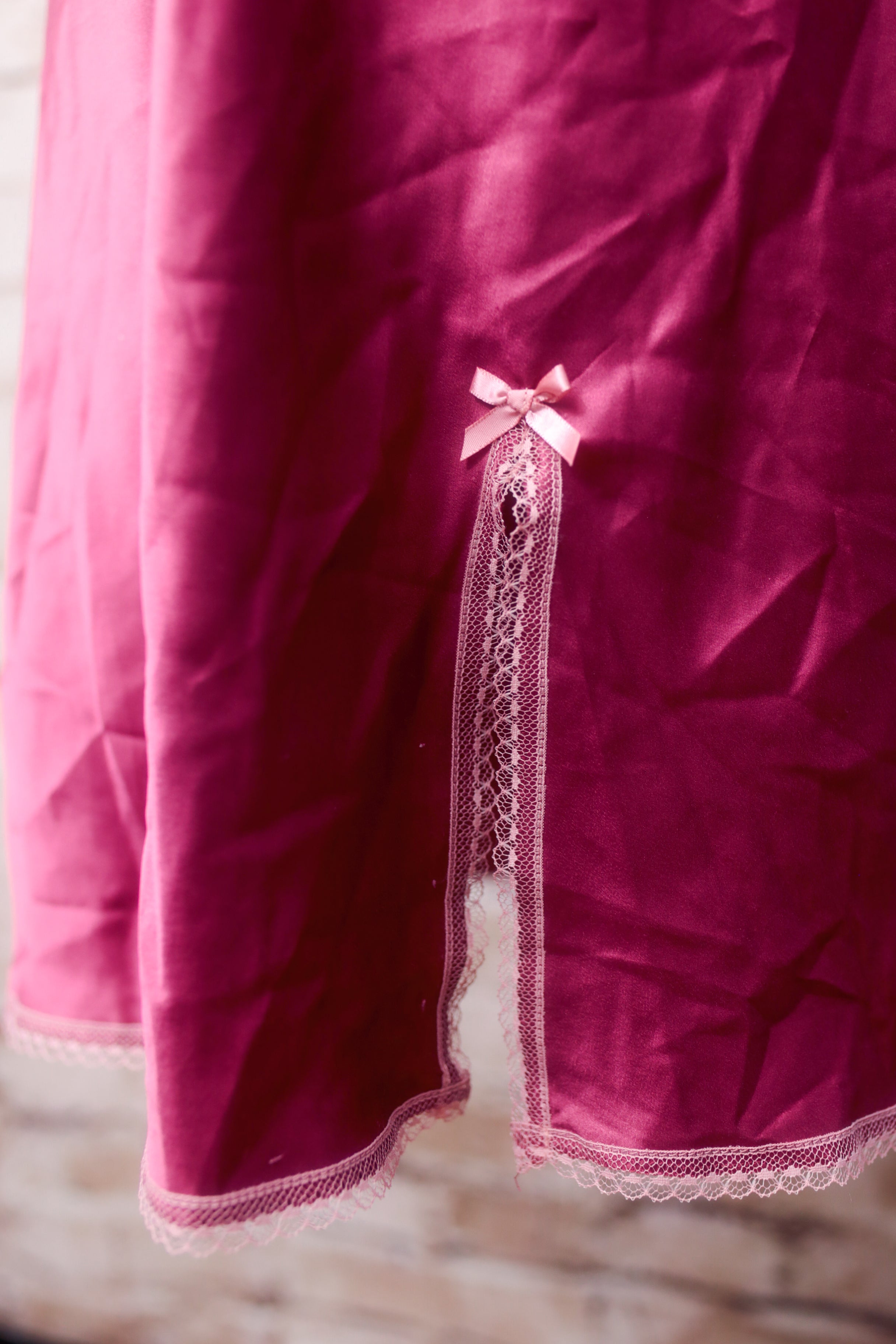 Victoria's Secret Angels Vintage Y2K Satin Chemise Lingerie Large Pink