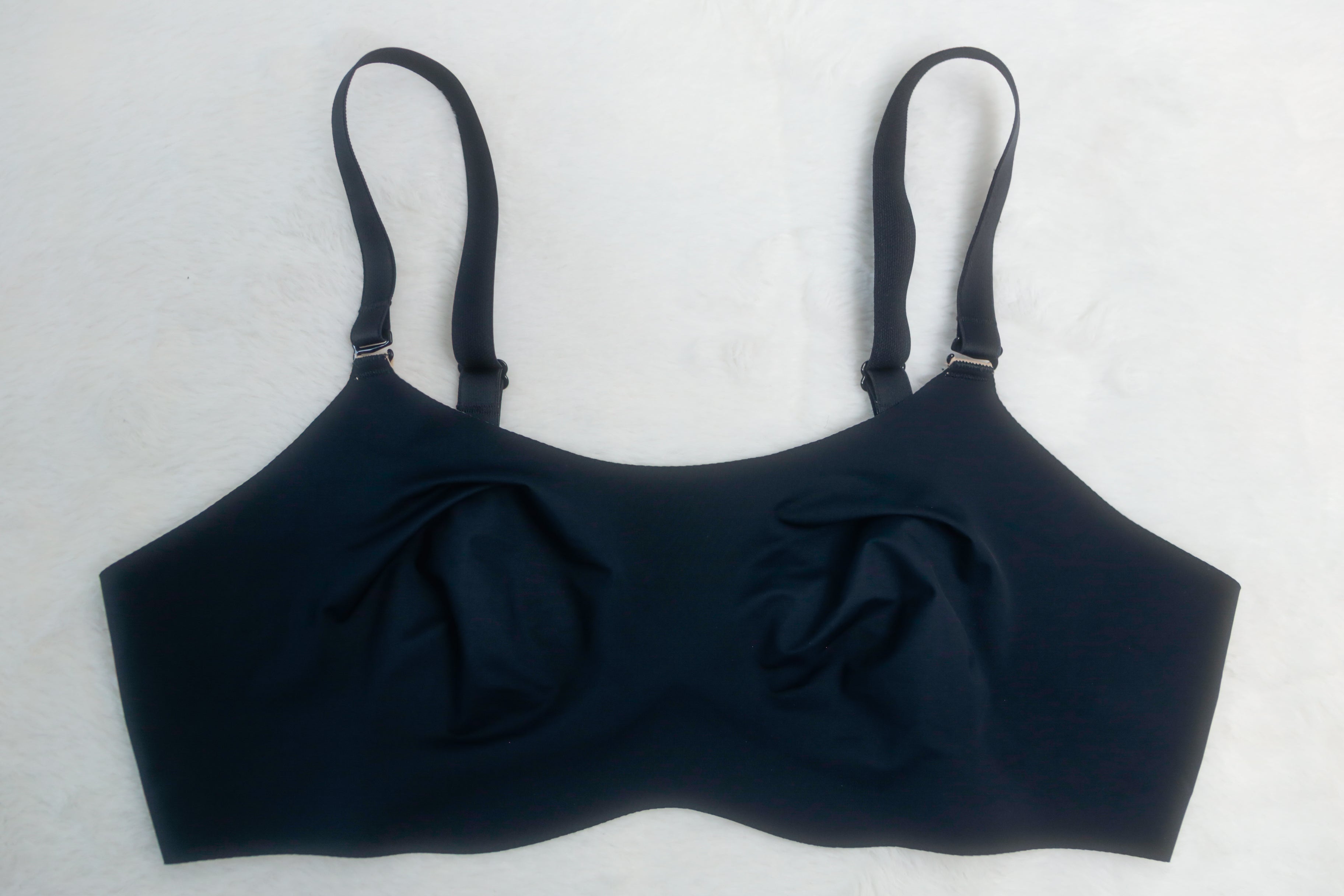 Knix Knixwear 3 36B 36C 38B Seamless Wireless Unpadded Contour T-shirt Bra Black