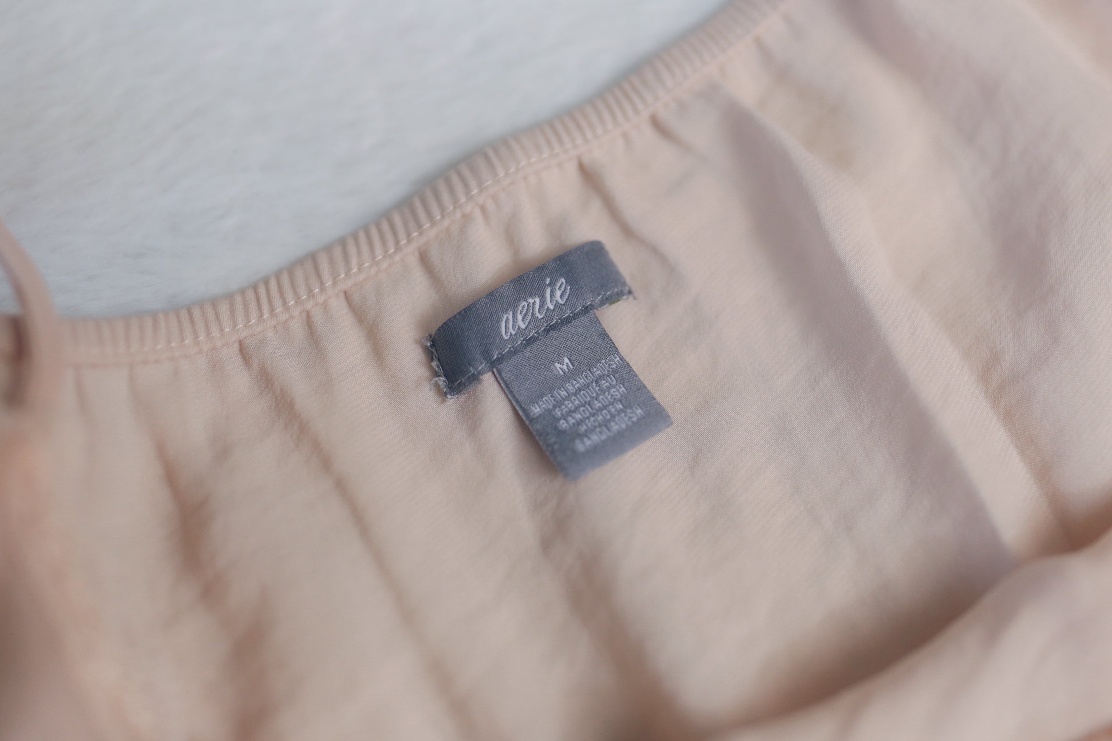 Aerie Lace Trimmed Cami Pink Medium