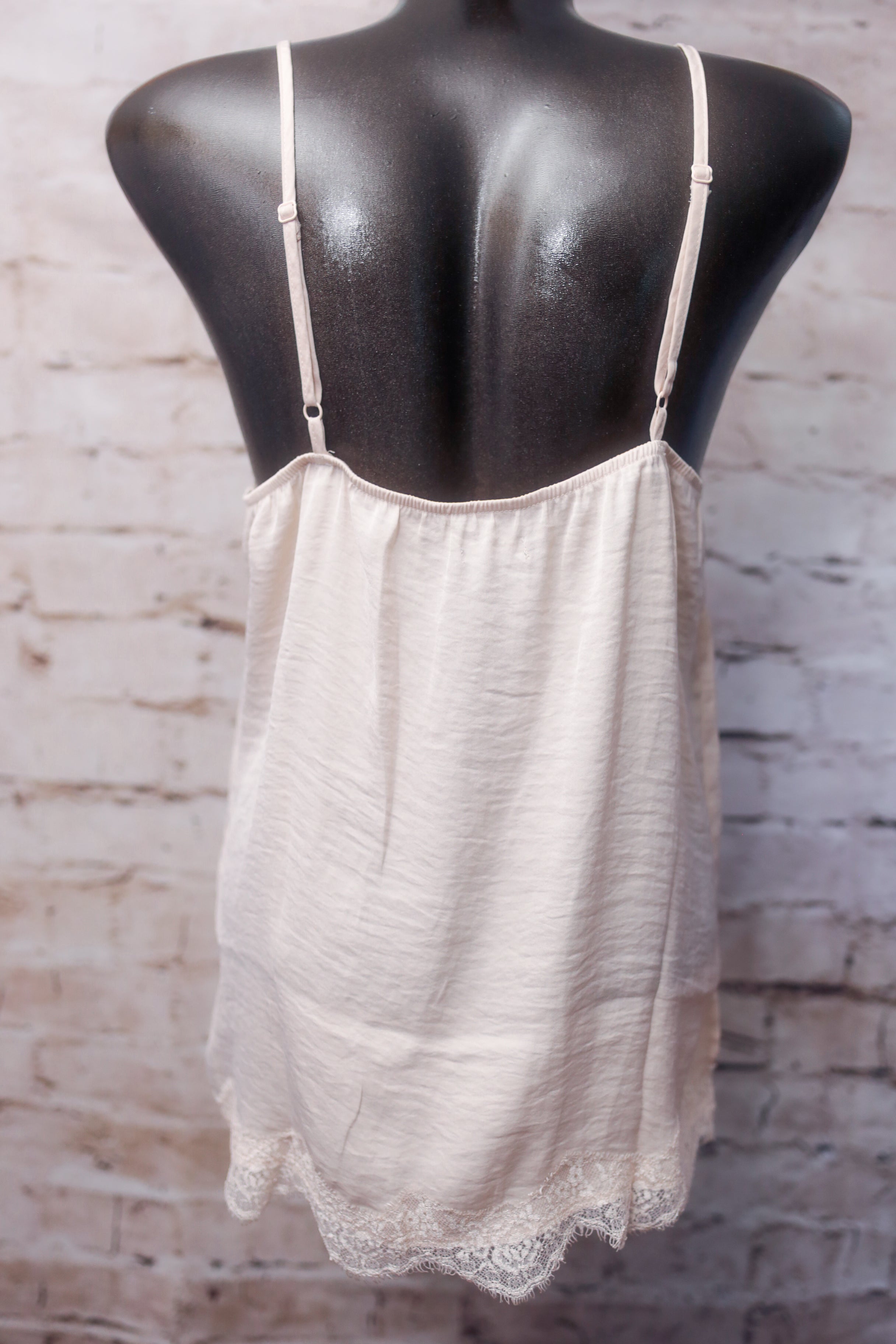 Aerie Lace Trimmed Cami Pink Medium