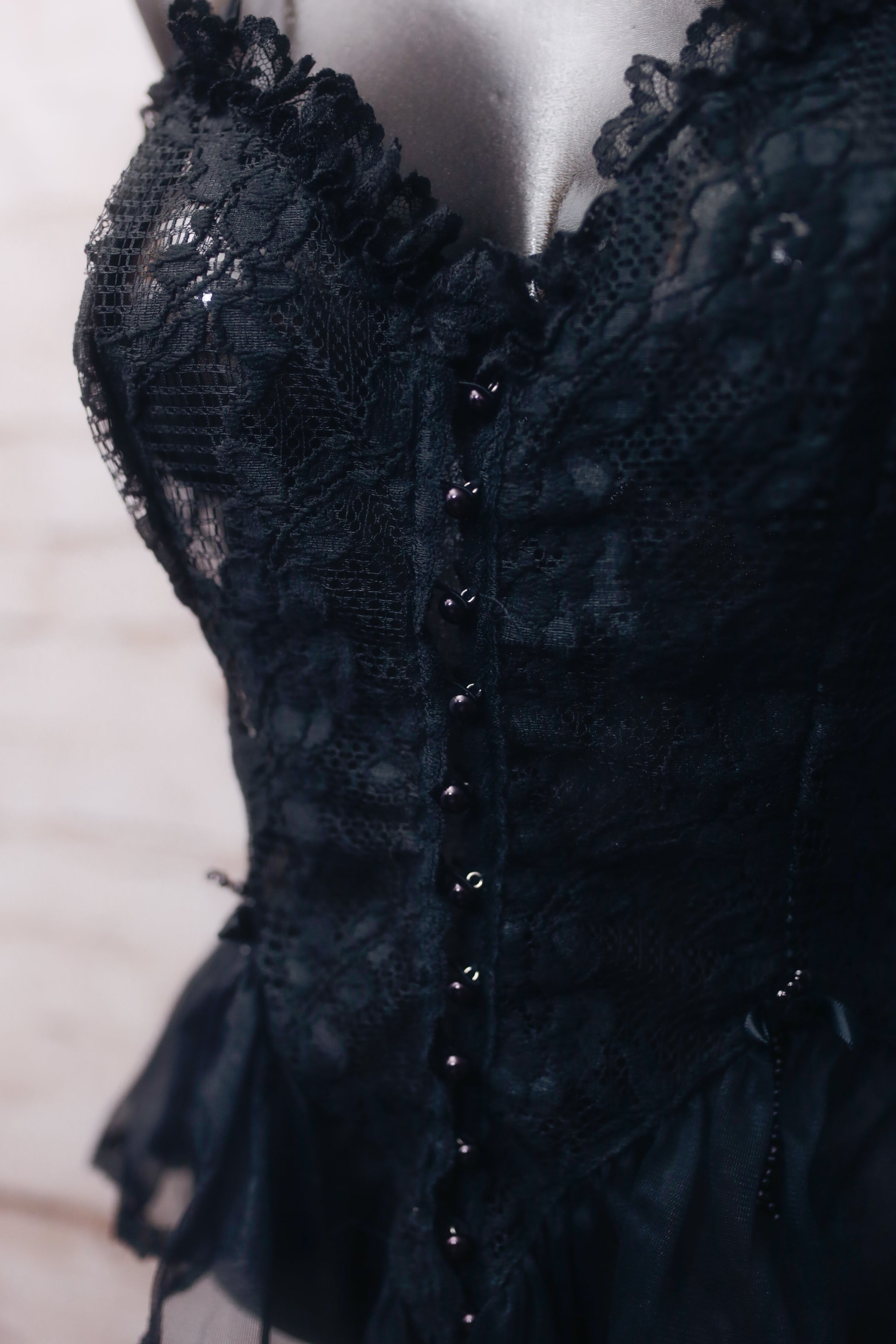 Faris Vintage Sheer Victorian Chemise Babydoll Lingerie Large