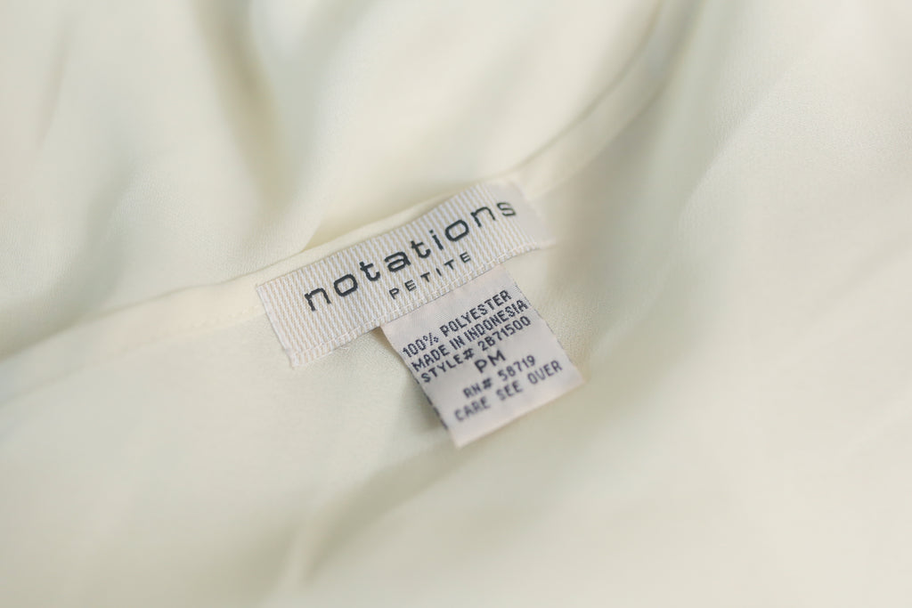 Notations Semi-sheer Cami Ivory Petite Medium