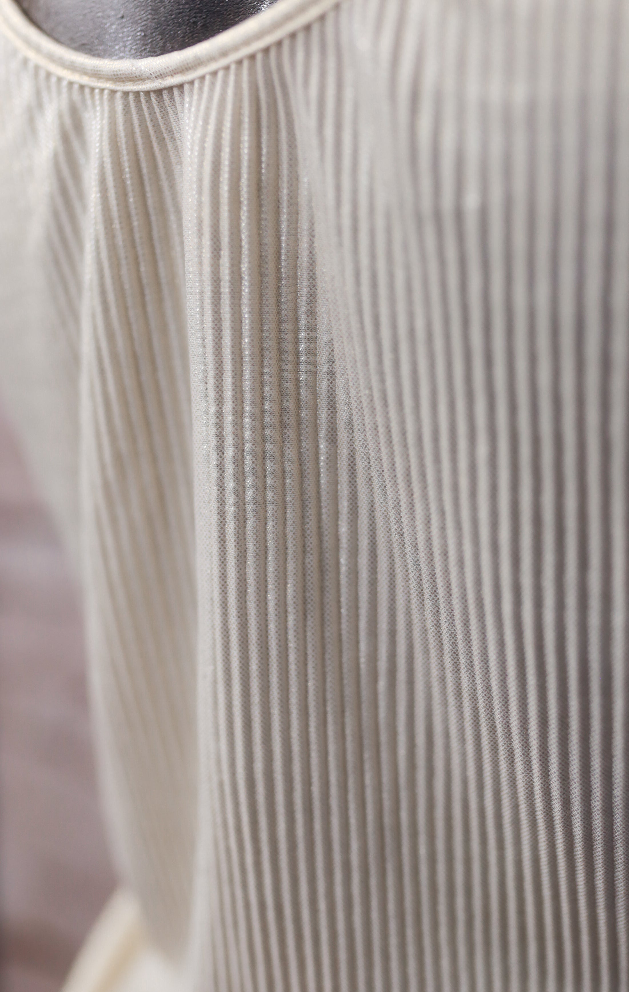 Cinema Etoile Vintage Ribbed Gold Glitter Cami Chemise Lingerie Small