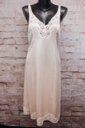 Bali Vintage Full Slip Nightgown Pink Satin and Lace Size 34