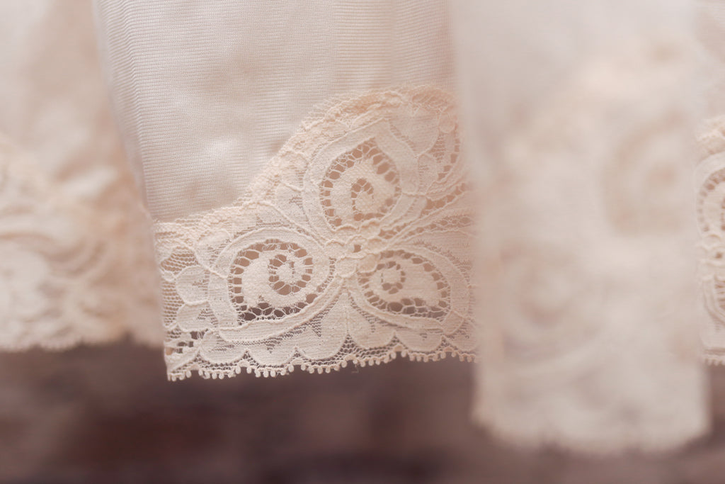 Bali Vintage Full Slip Nightgown Pink Satin and Lace Size 34