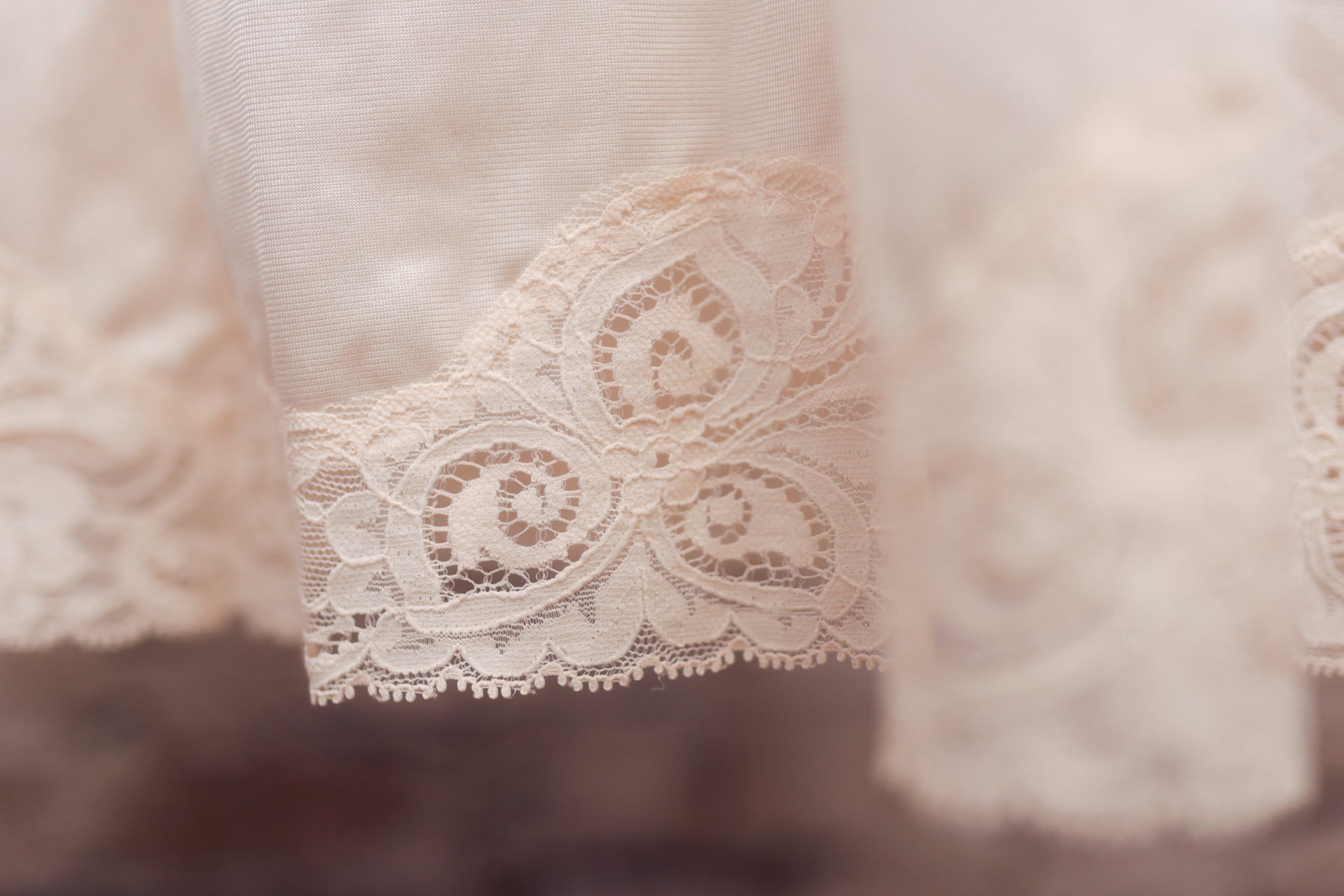 Bali Vintage Full Slip Nightgown Pink Satin and Lace Size 34