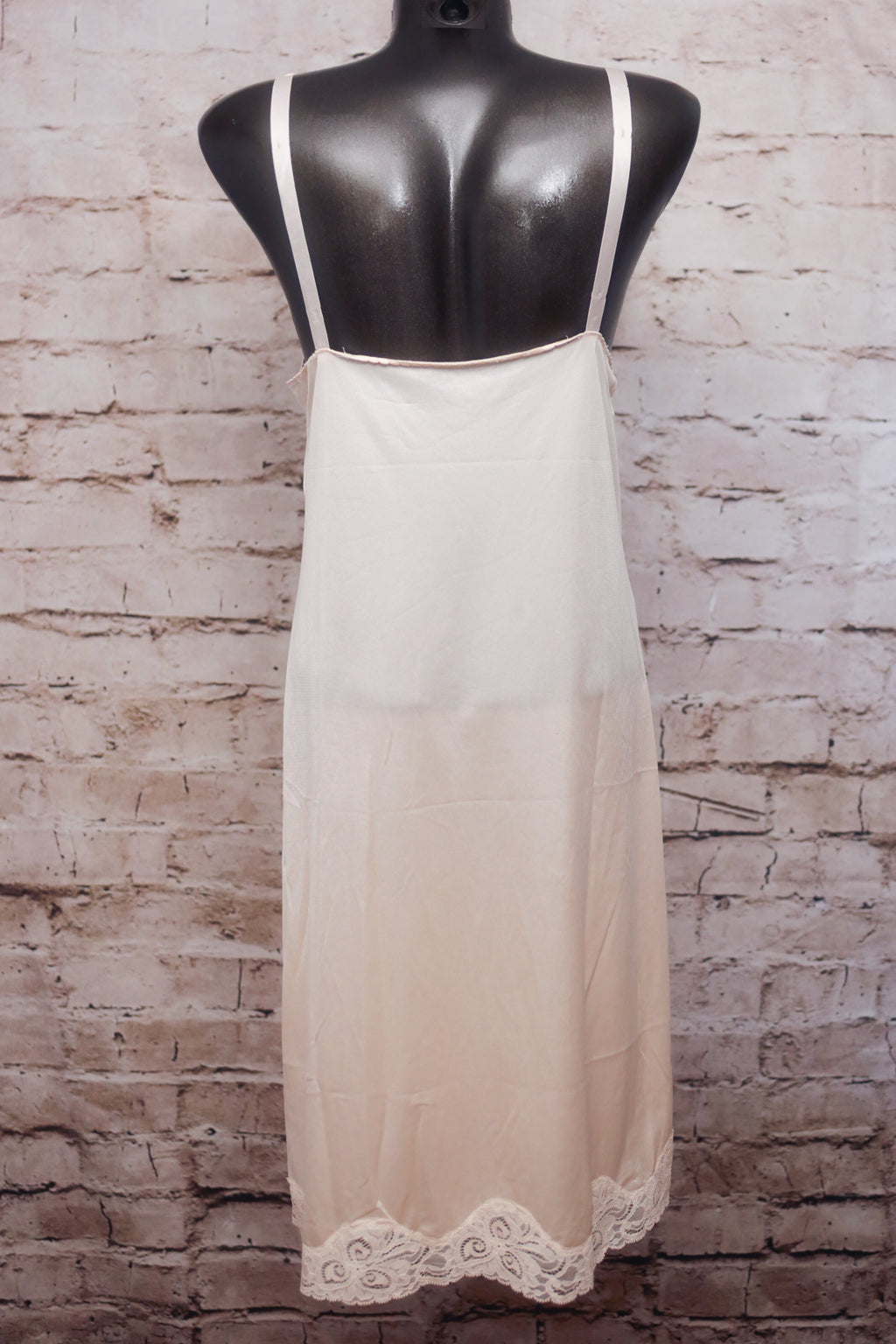 Bali Vintage Full Slip Nightgown Pink Satin and Lace Size 34