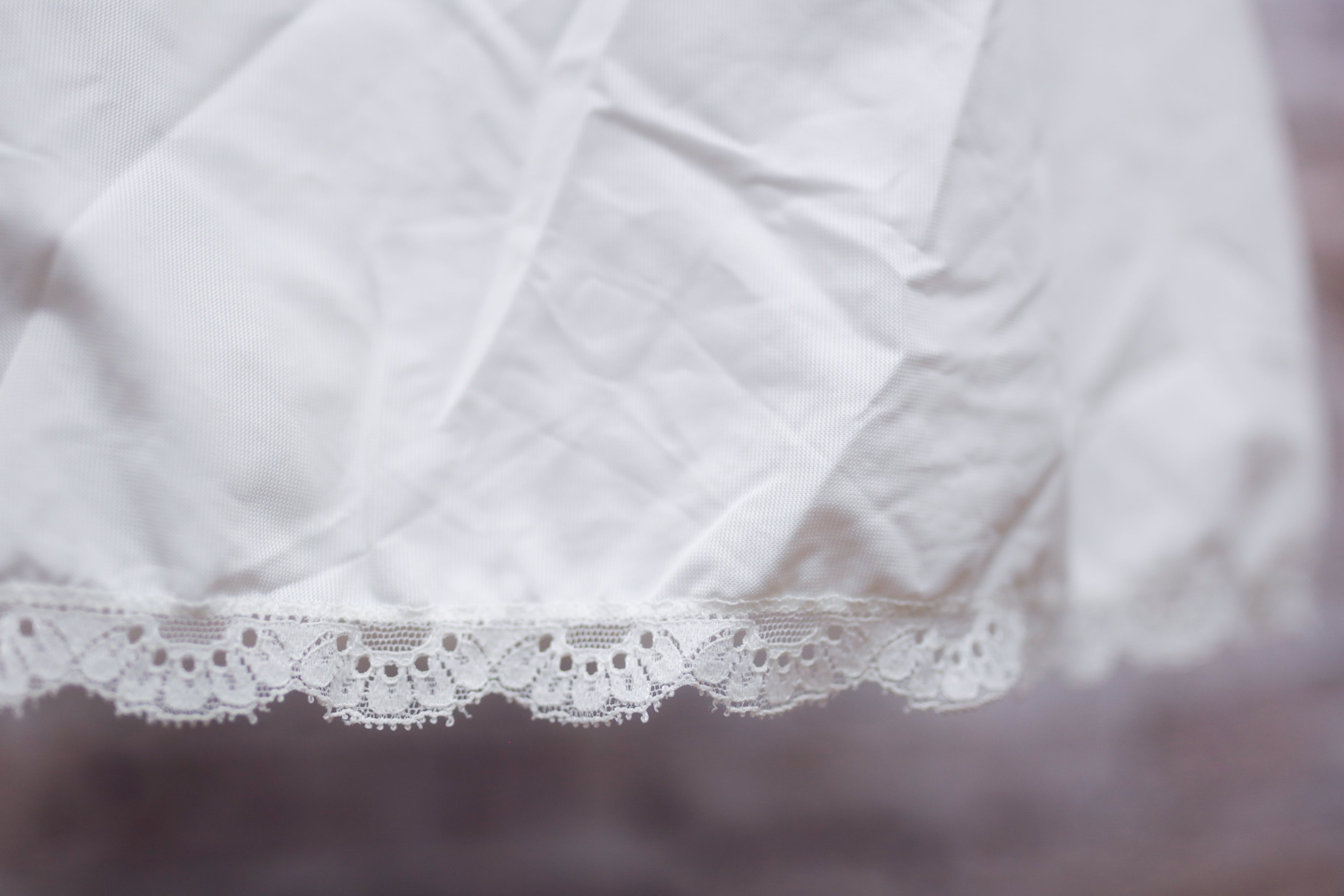 Sears Non-cling Vintage Full Slip Nightgown White Satin and Lace Size 34