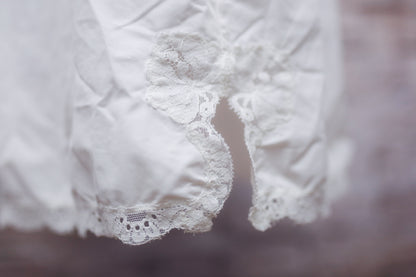 Sears Non-cling Vintage Full Slip Nightgown White Satin and Lace Size 34
