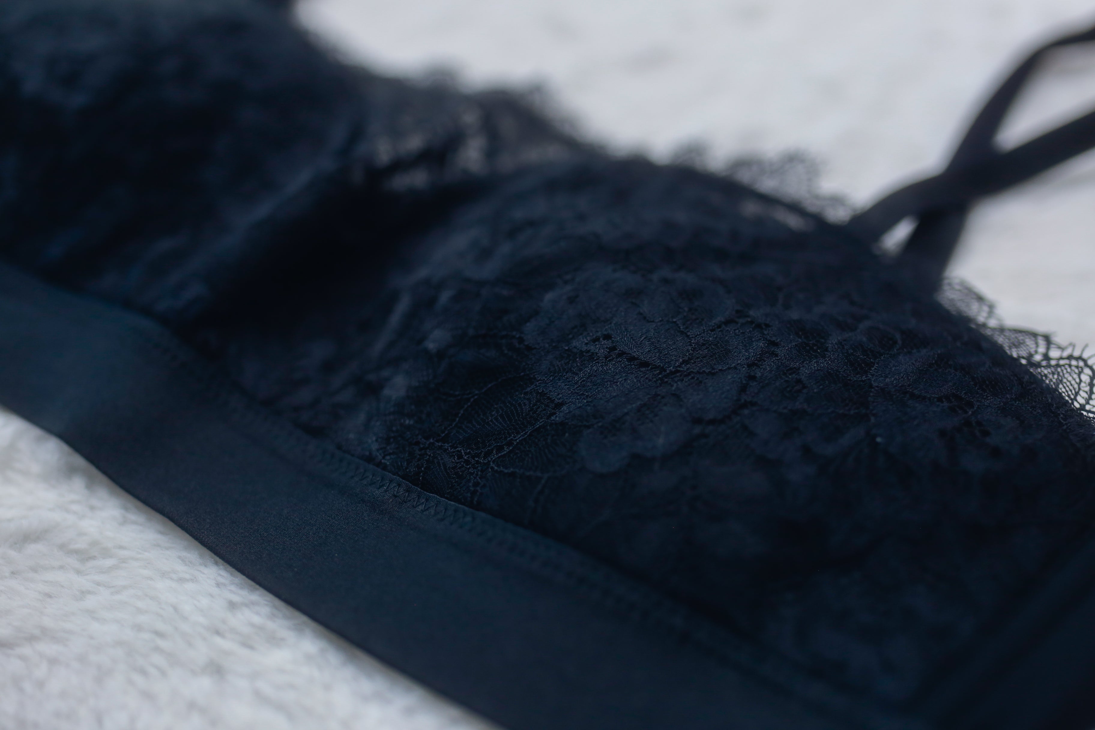 Soma Breathtaking Lace Bralette Medium Black