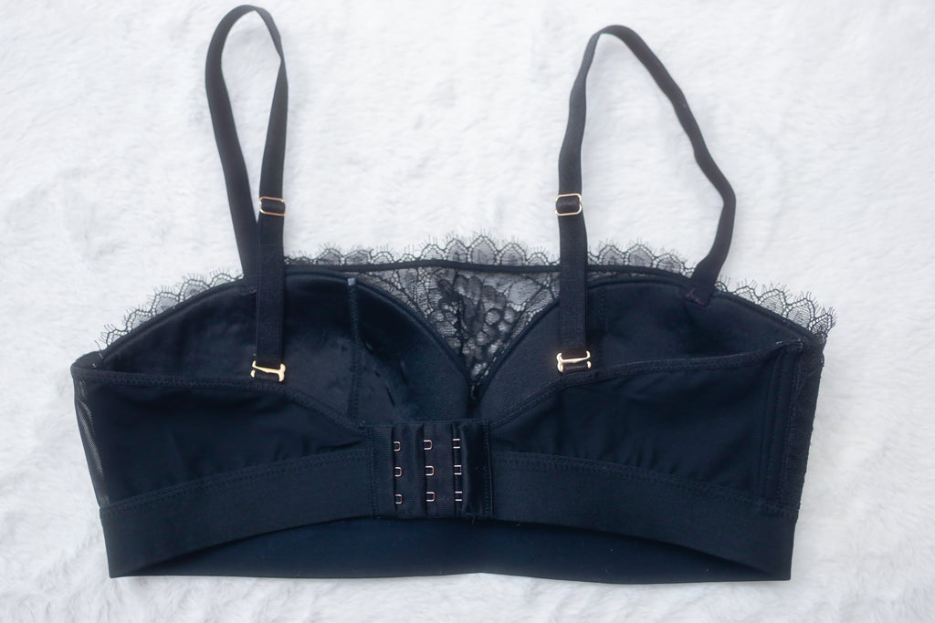 Soma Breathtaking Lace Bralette Medium Black