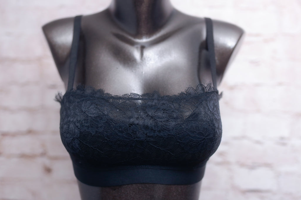 Soma Breathtaking Lace Bralette Medium Black