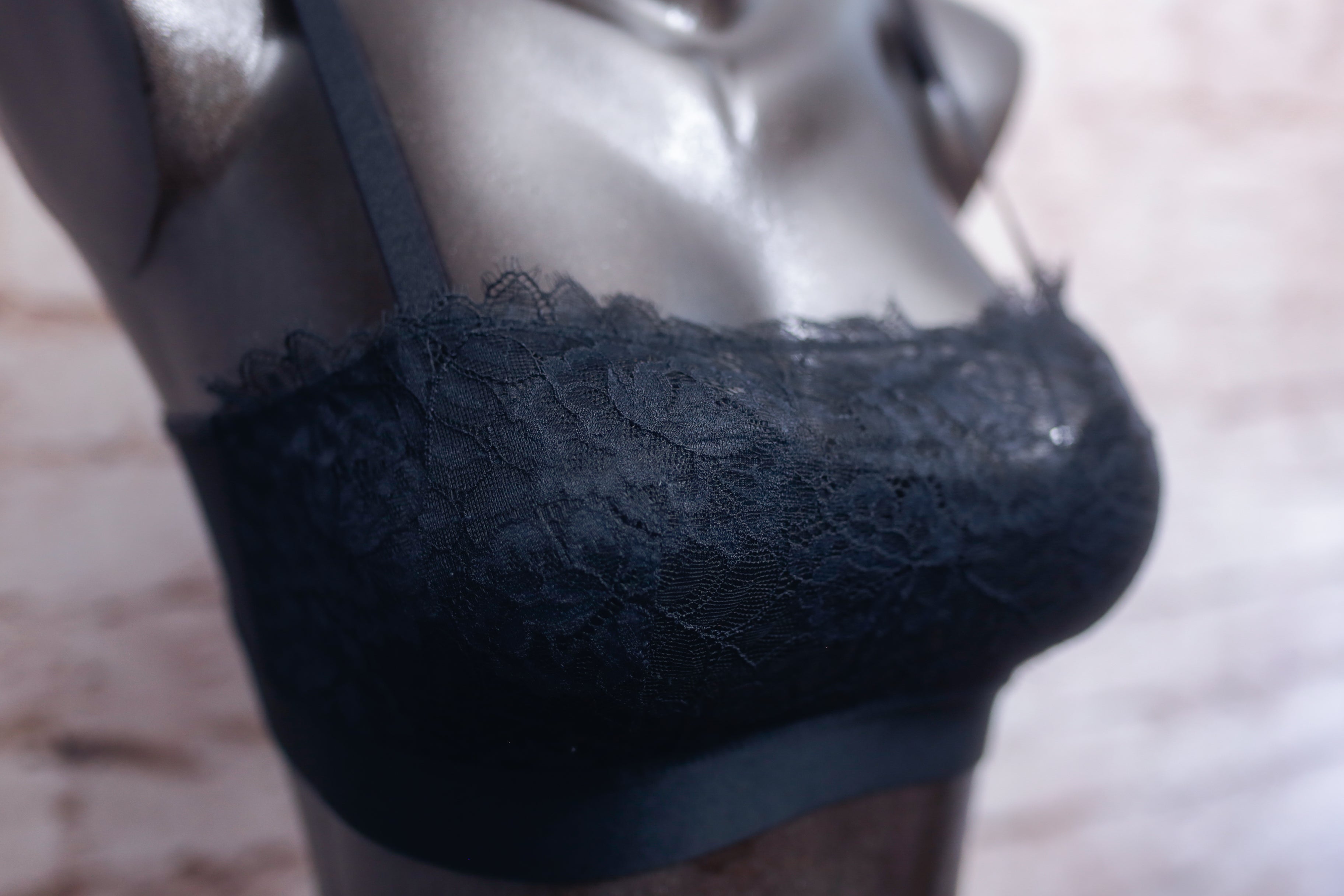 Soma Breathtaking Lace Bralette Medium Black