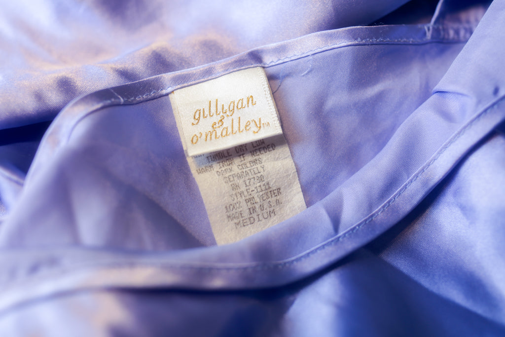 Gilligan & O'Malley Vintage Satin Purple Chemise Medium