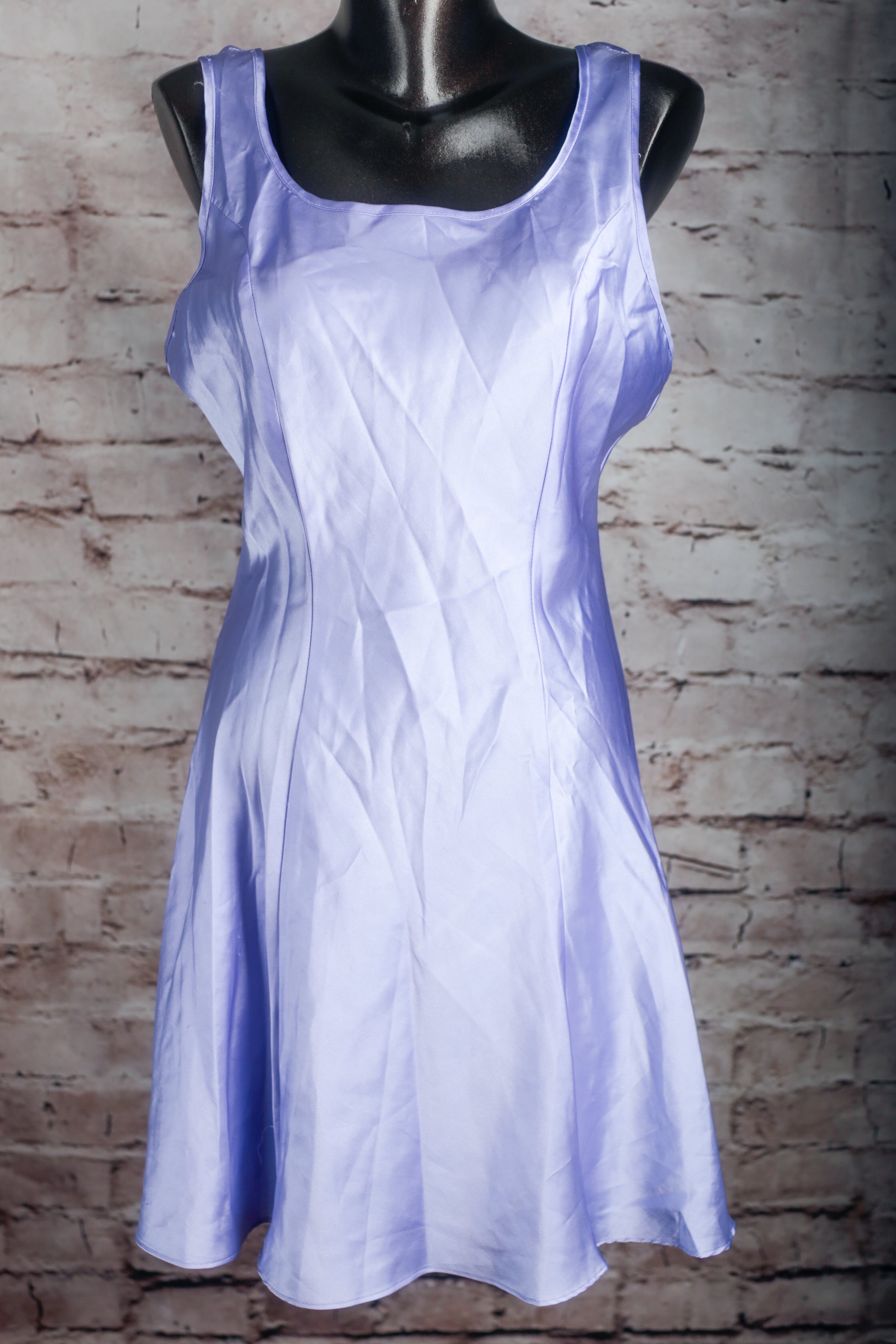 Gilligan & O'Malley Vintage Satin Purple Chemise Medium