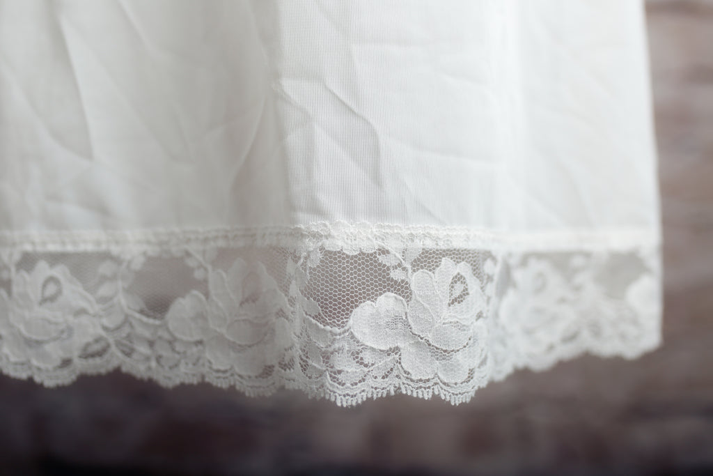 Sliperfection Vintage Full Slip USA-made Lingerie White Size 34