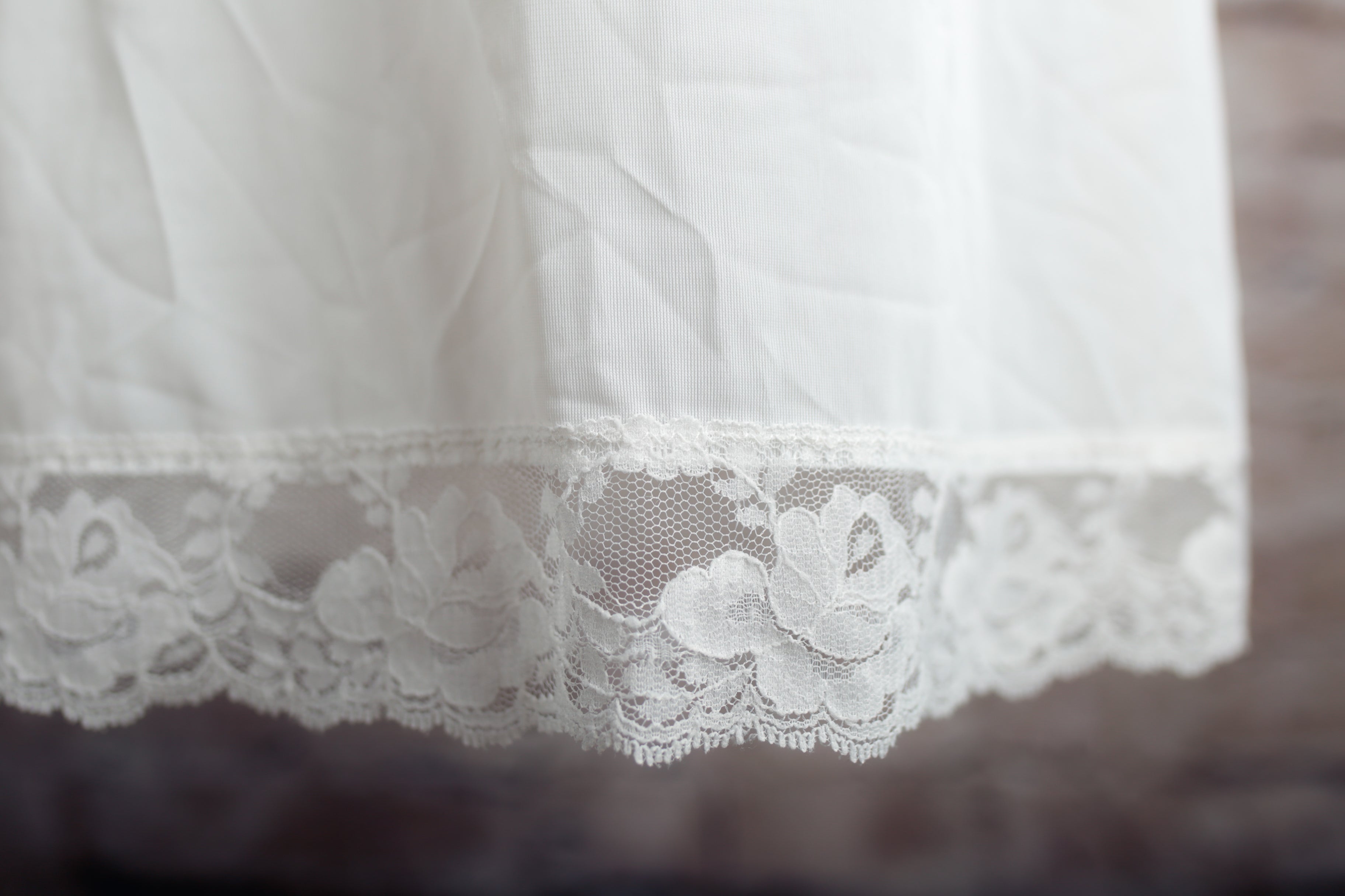 Sliperfection Vintage Full Slip USA-made Lingerie White Size 34