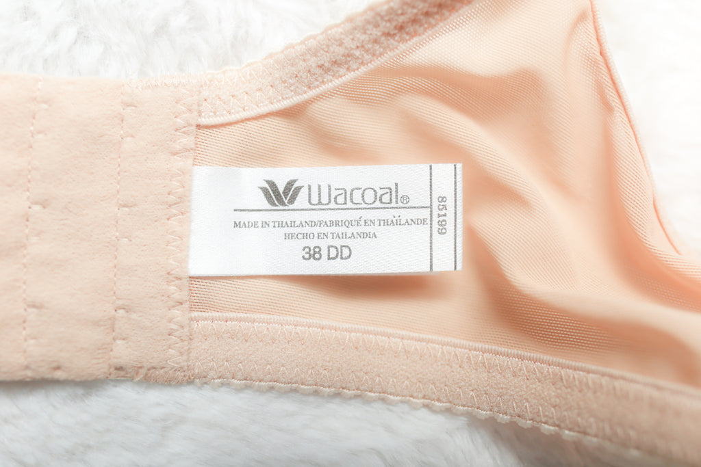 Wacoal 38DD Arabesque 85199 Full Coverage Unlined Lace Underwire Bra Beige NEW