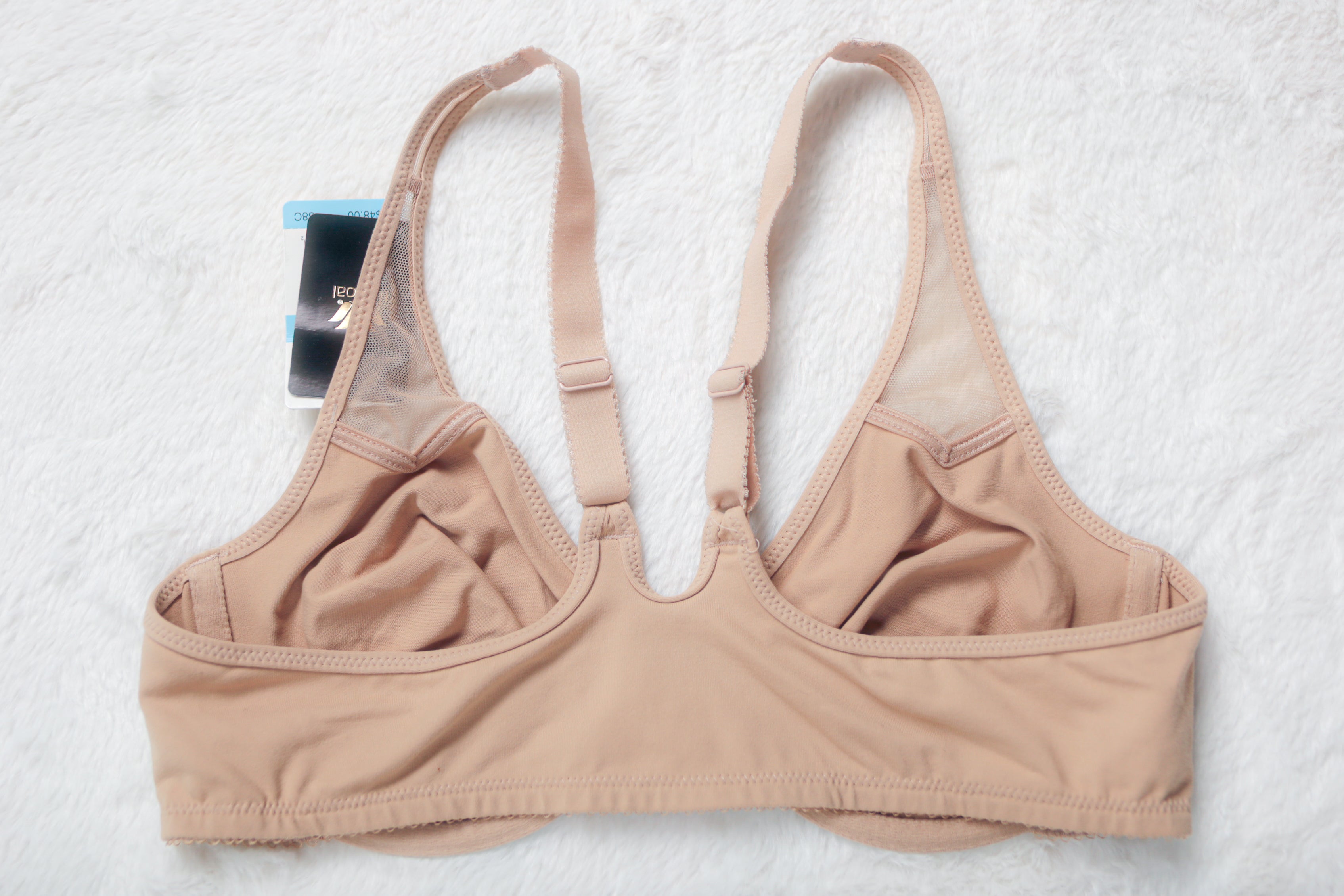 Wacoal 38C Body by Wacoal Racerback 65124 Unlined Front Close Underwire Bra Beige NEW