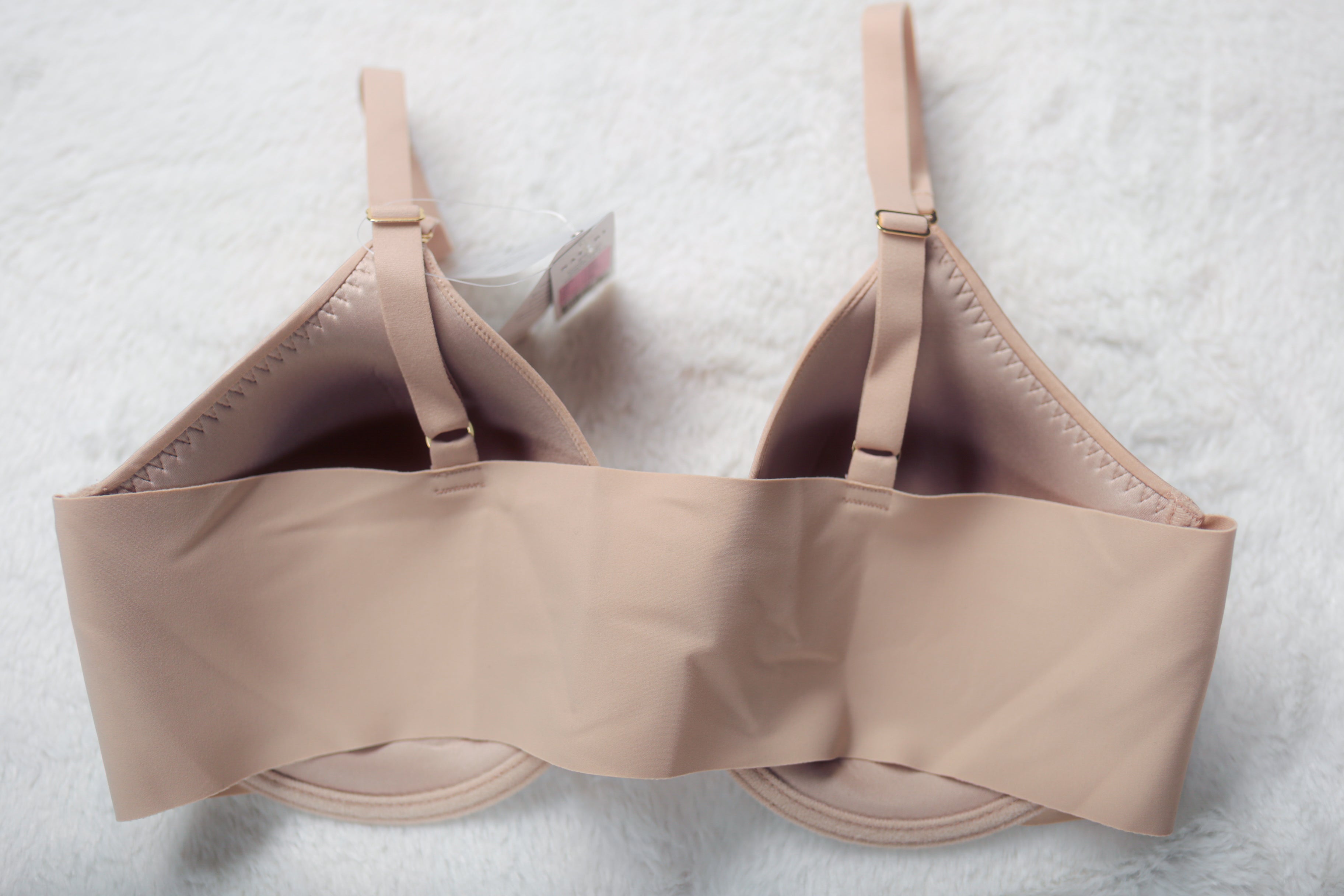 Natori 38D Zone Front Close Convertible Contour Underwire Bra Beige NEW