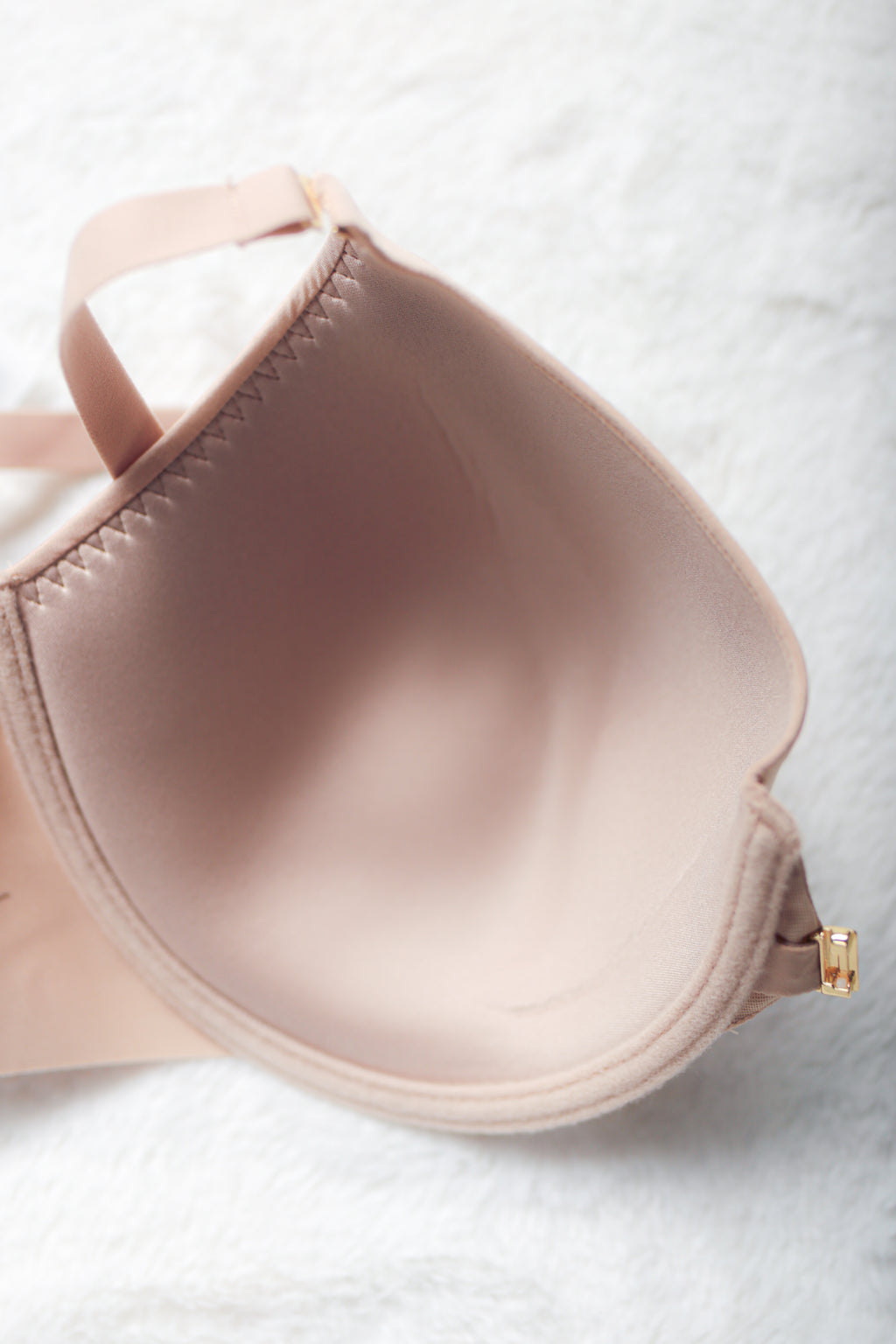 Natori 38D Zone Front Close Convertible Contour Underwire Bra Beige NEW