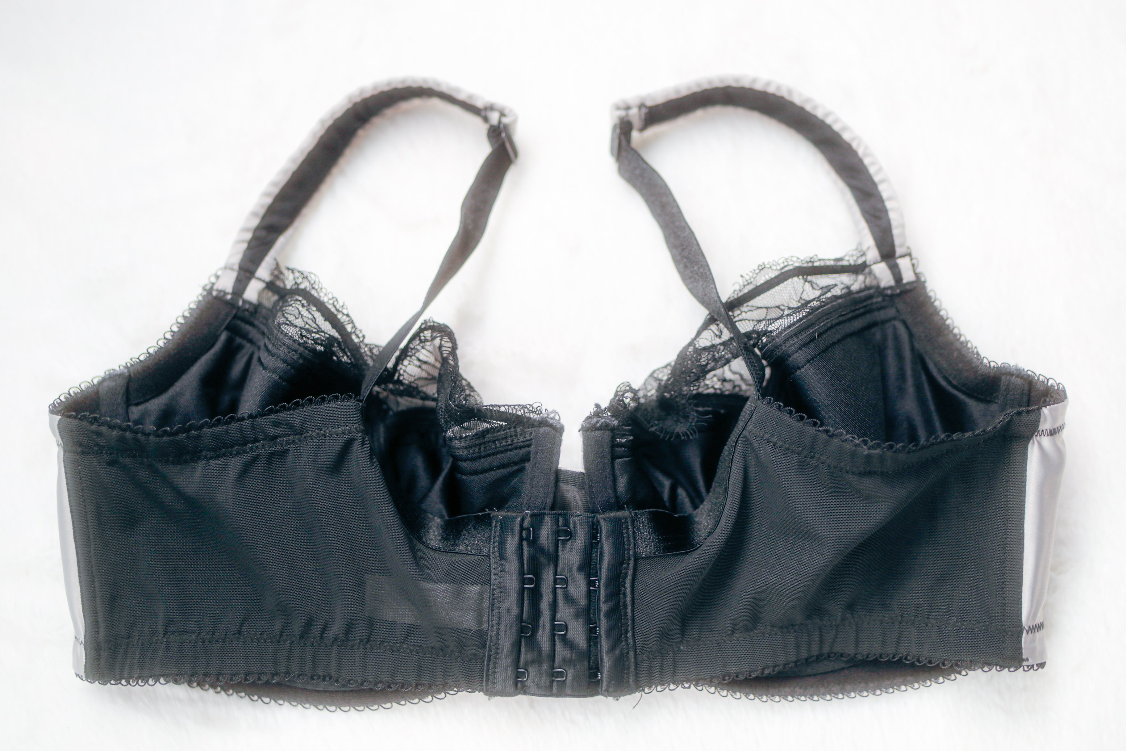 Cacique 40DDD Lightly Lined French Burlesque Balconette Bra Gray