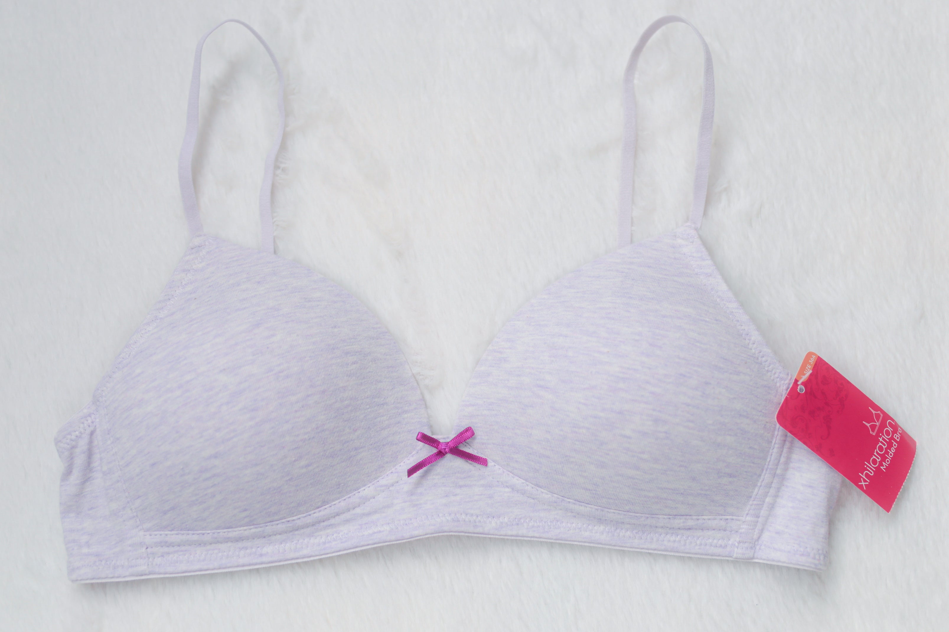 Xhilaration 36A Molded Wireless T-shirt Bra Green Purple NEW