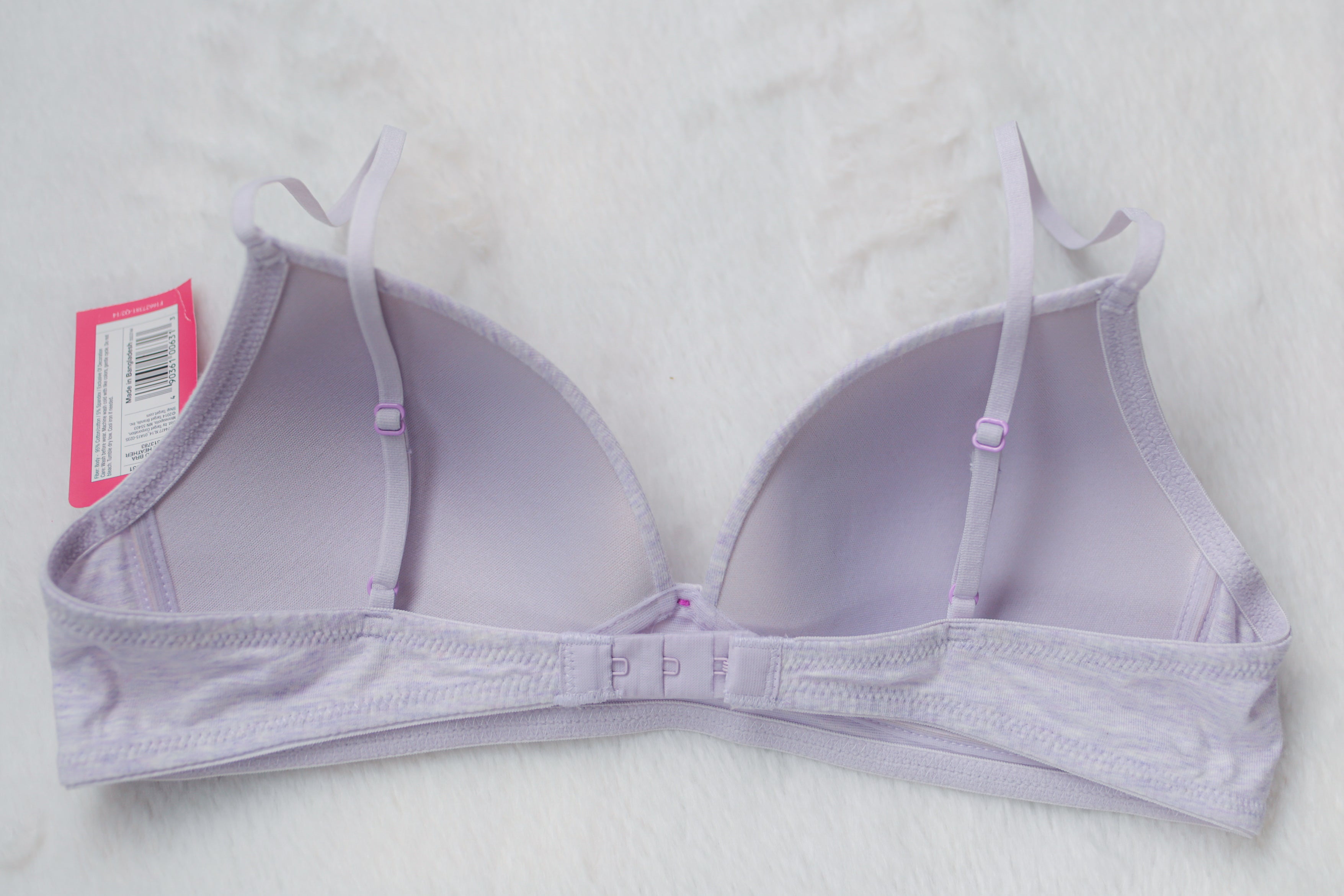 Xhilaration 36A Molded Wireless T-shirt Bra Green Purple NEW