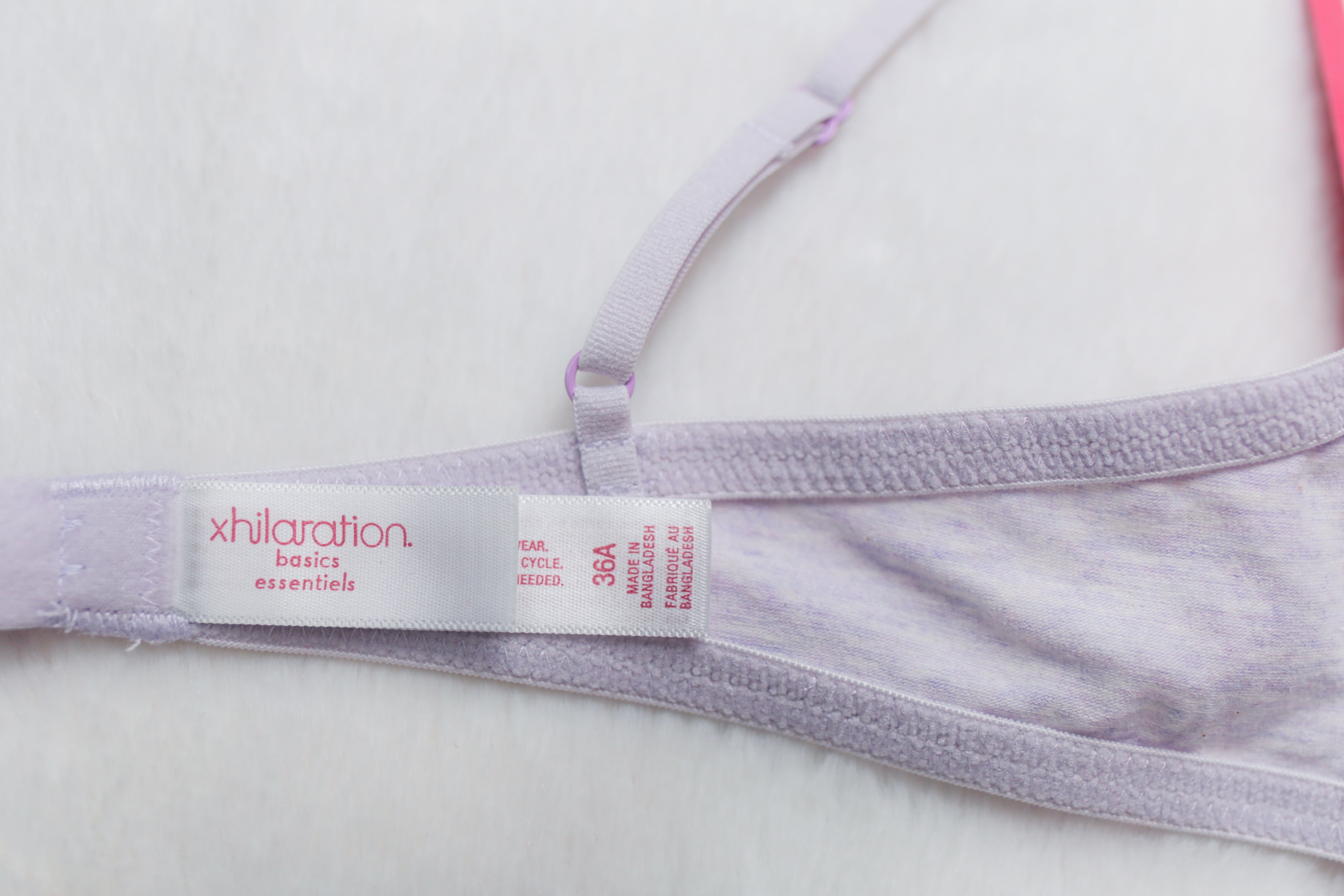 Xhilaration 36A Molded Wireless T-shirt Bra Green Purple NEW