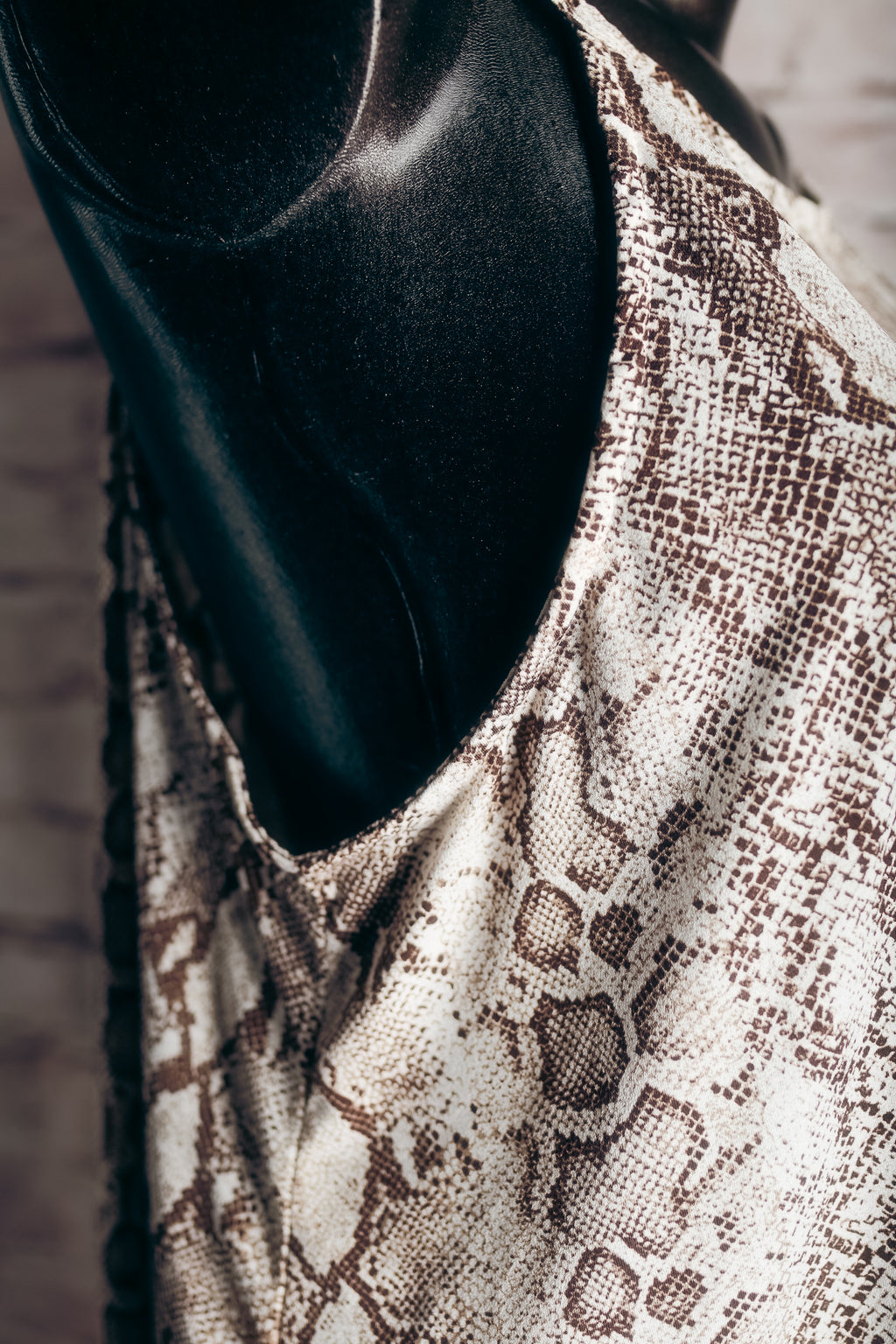 Chic Soul Y2K Snakeskin Chemise Cover-up 1X XL