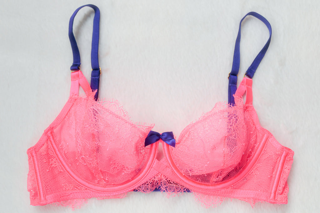 Victoria's Secret 34B Very Sexy Unlined Demi Bra Pink Coral