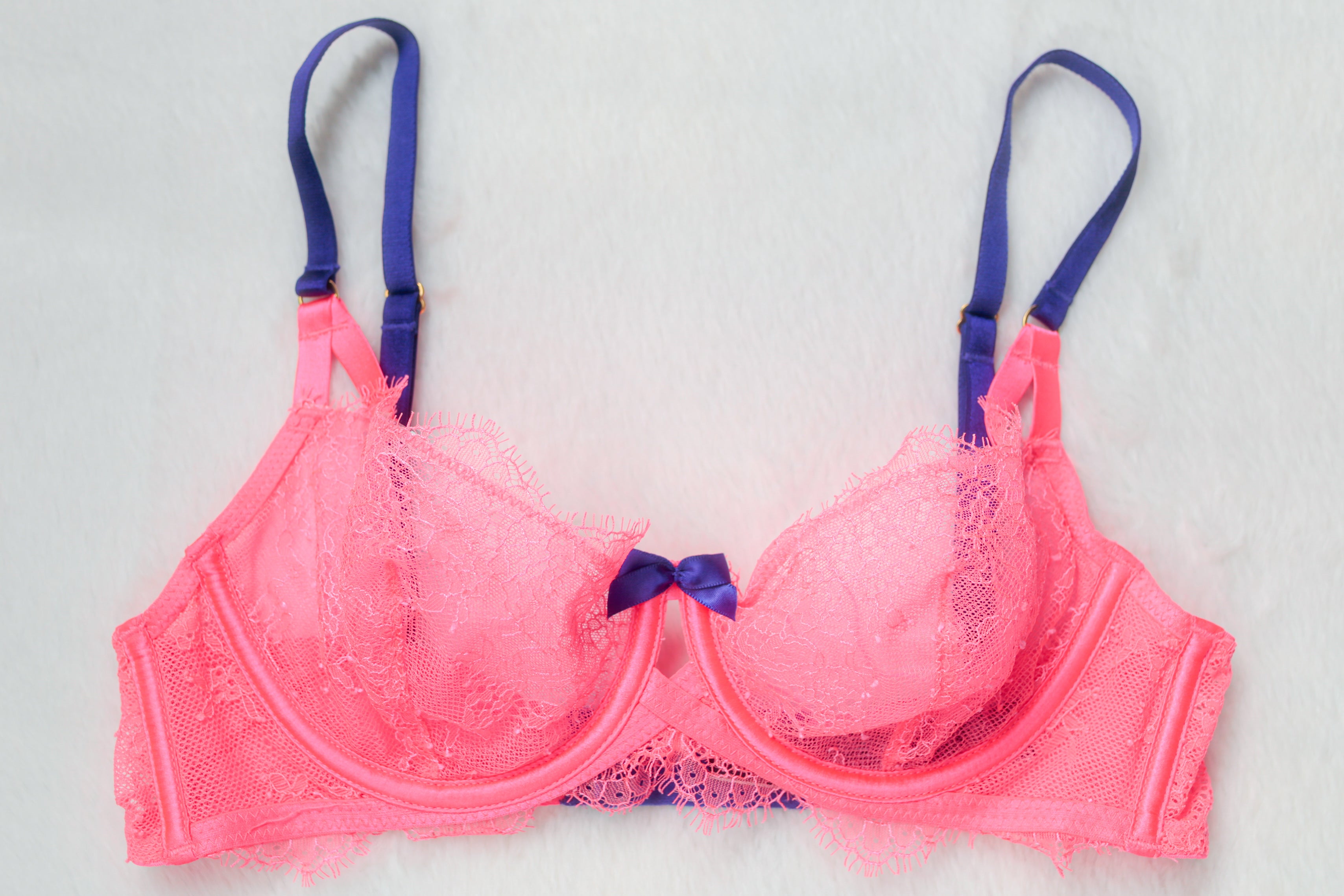 Victoria's Secret 34B Very Sexy Unlined Demi Bra Pink Coral
