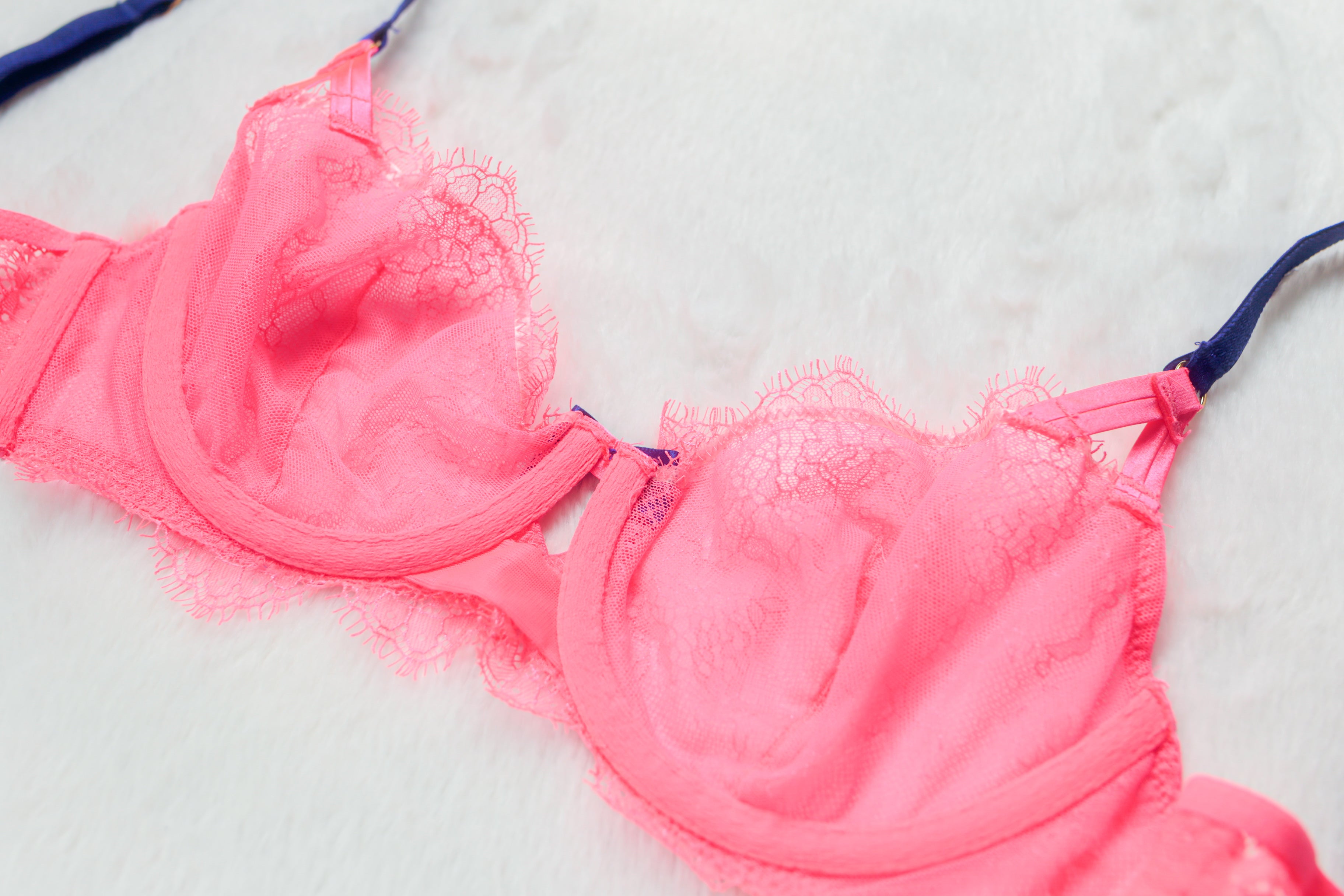 Victoria's Secret 34B Very Sexy Unlined Demi Bra Pink Coral